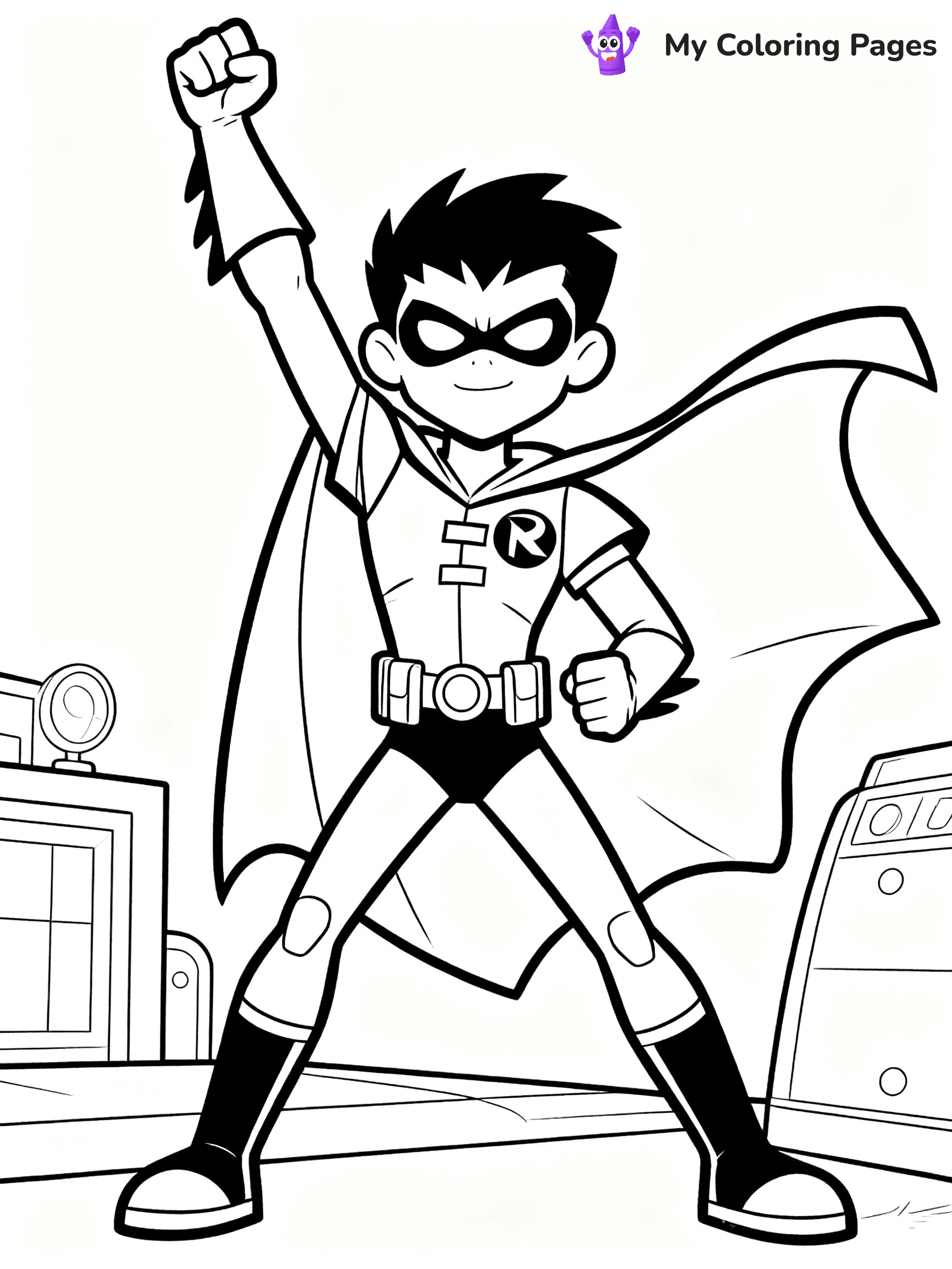 Teen Titans Coloring Pages - 6