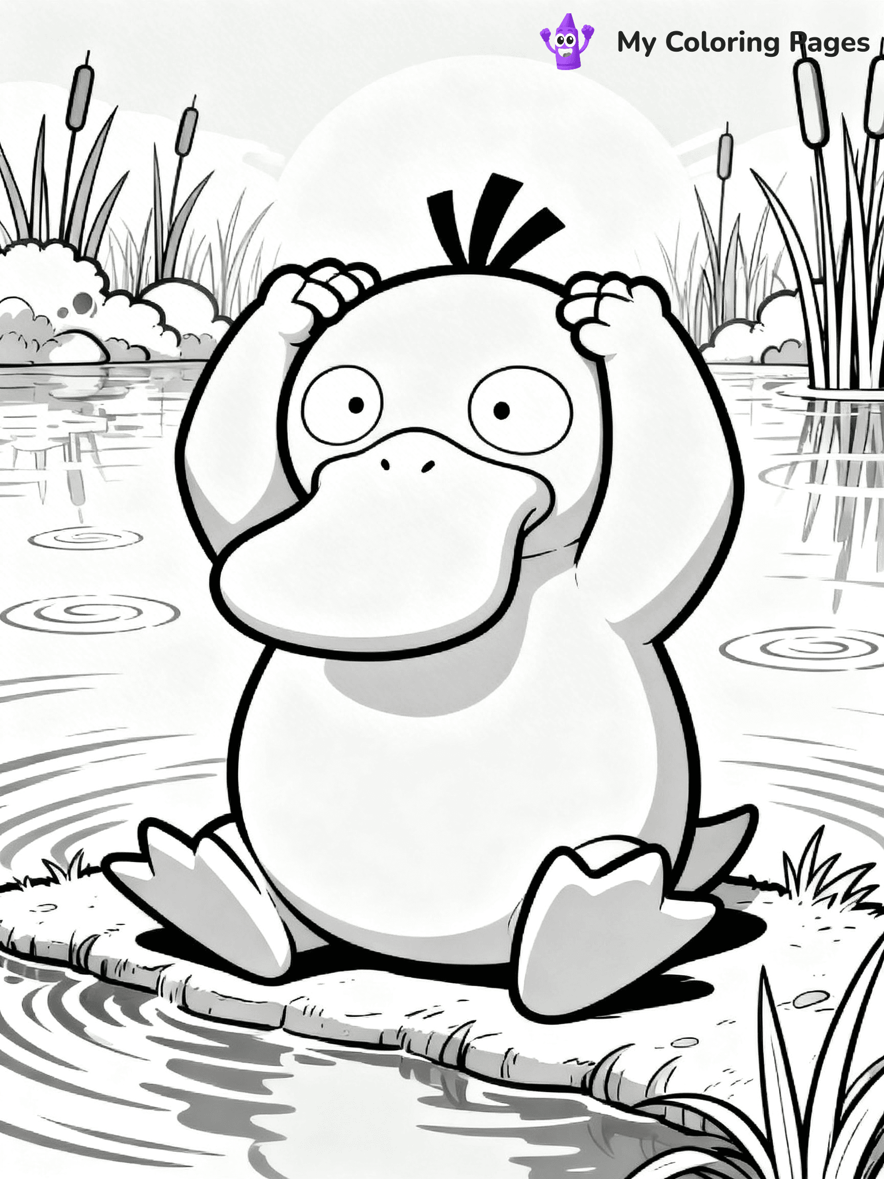 Psyduck Coloring Pages - 24