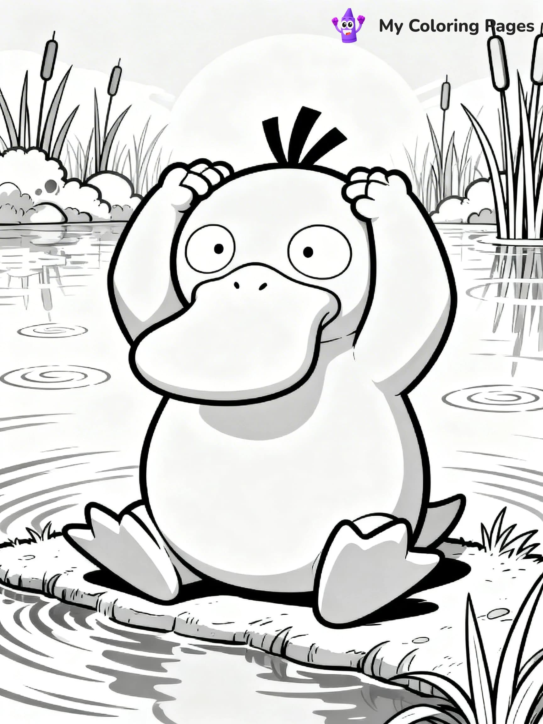 Psyduck Coloring Pages - 24