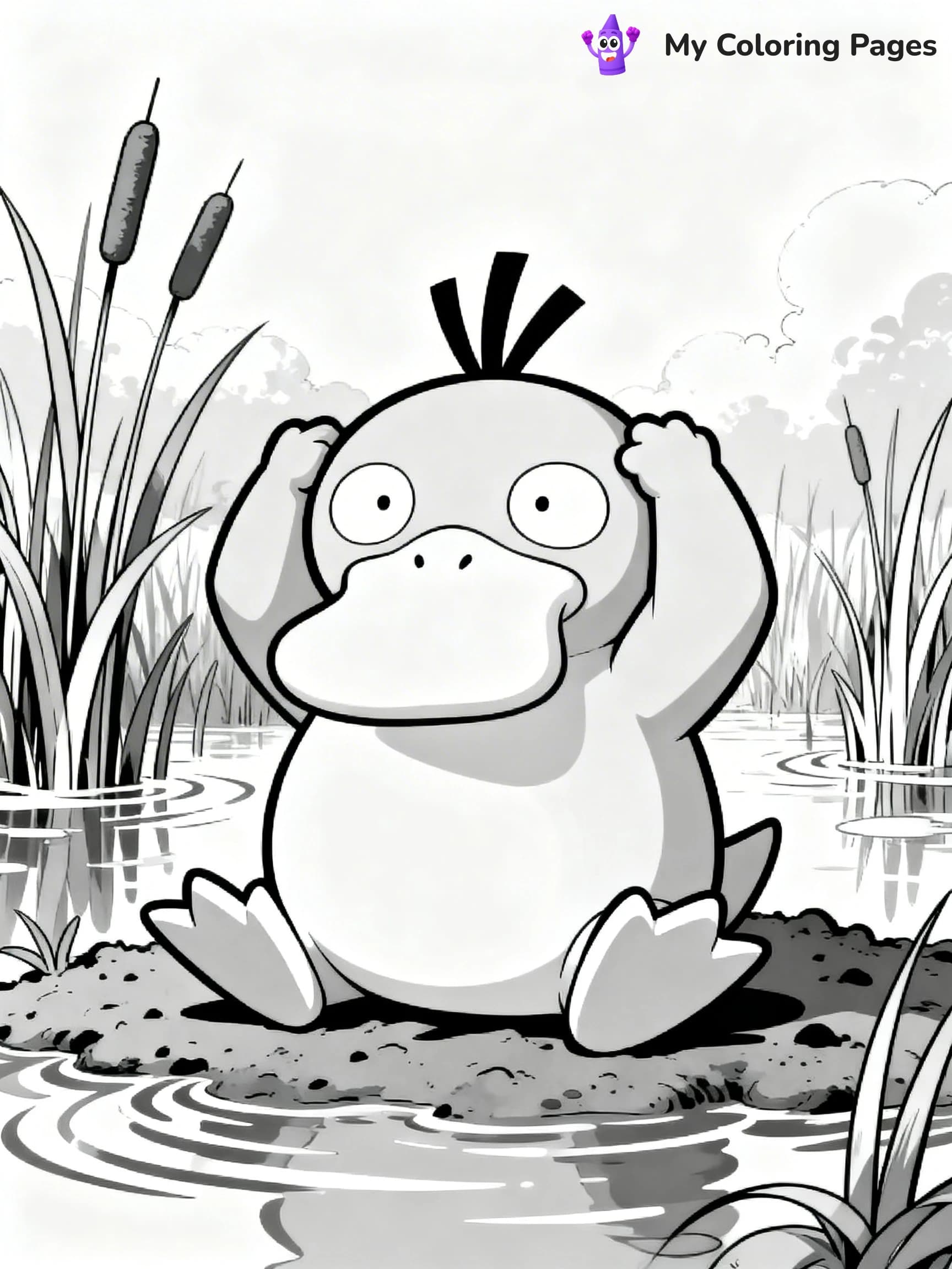 Psyduck Coloring Pages - 22