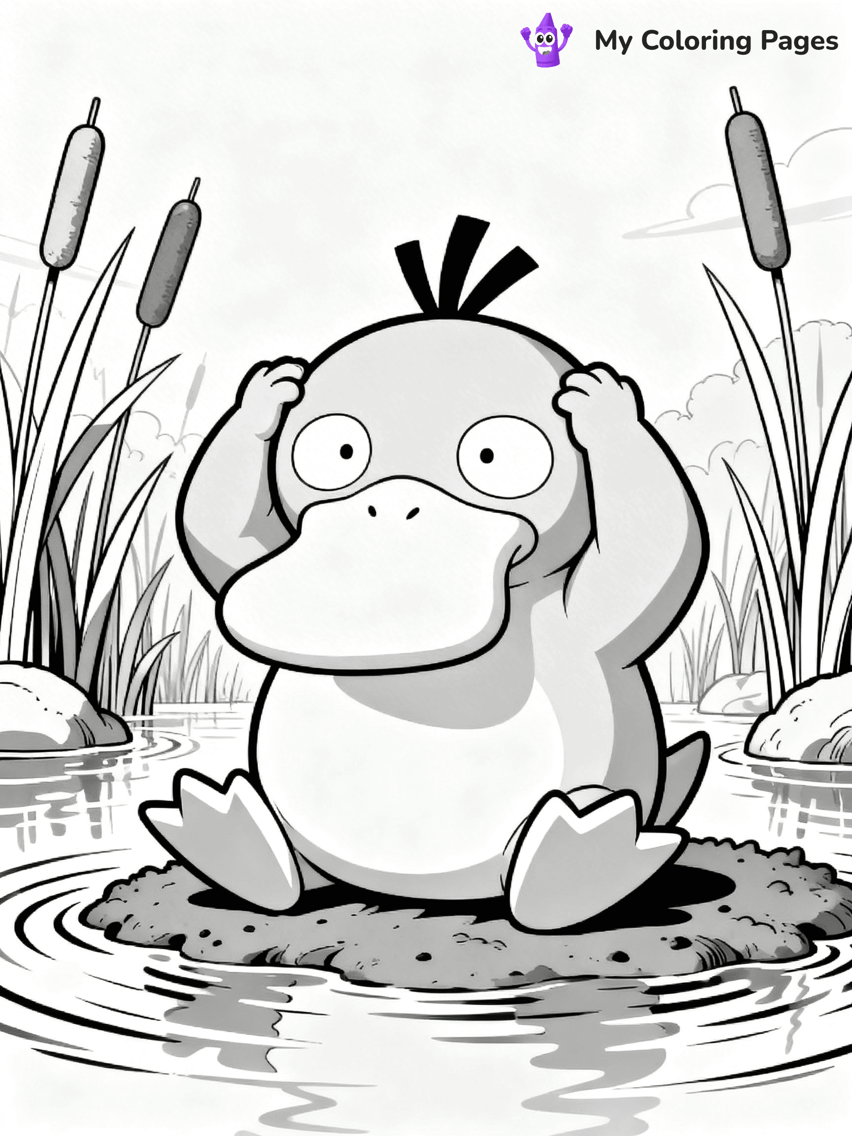 Psyduck Coloring Pages - 20