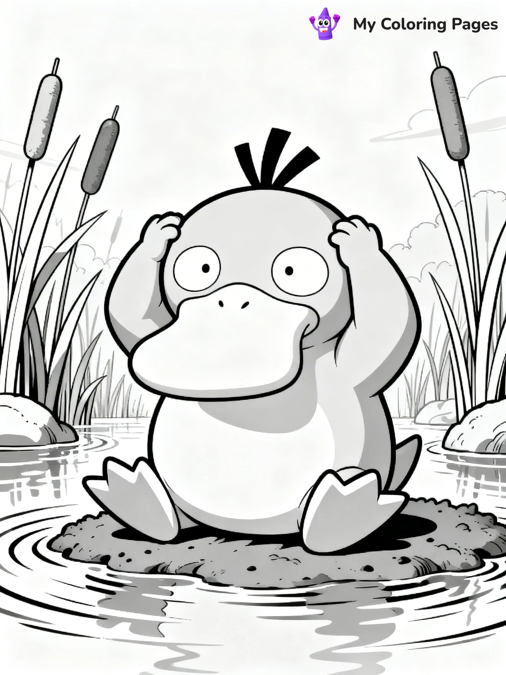 Psyduck Coloring Pages - 20
