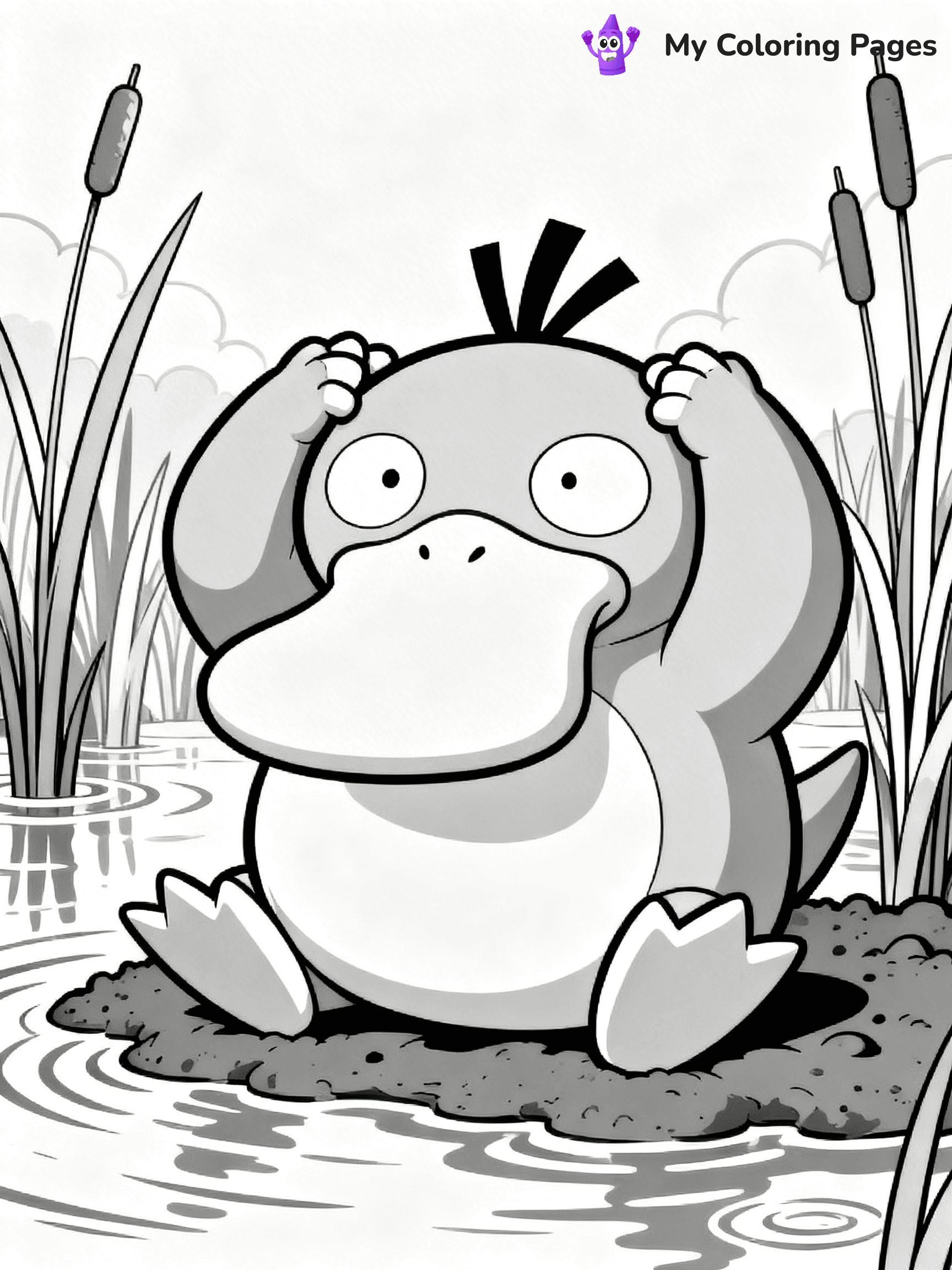 Psyduck Coloring Pages - 17