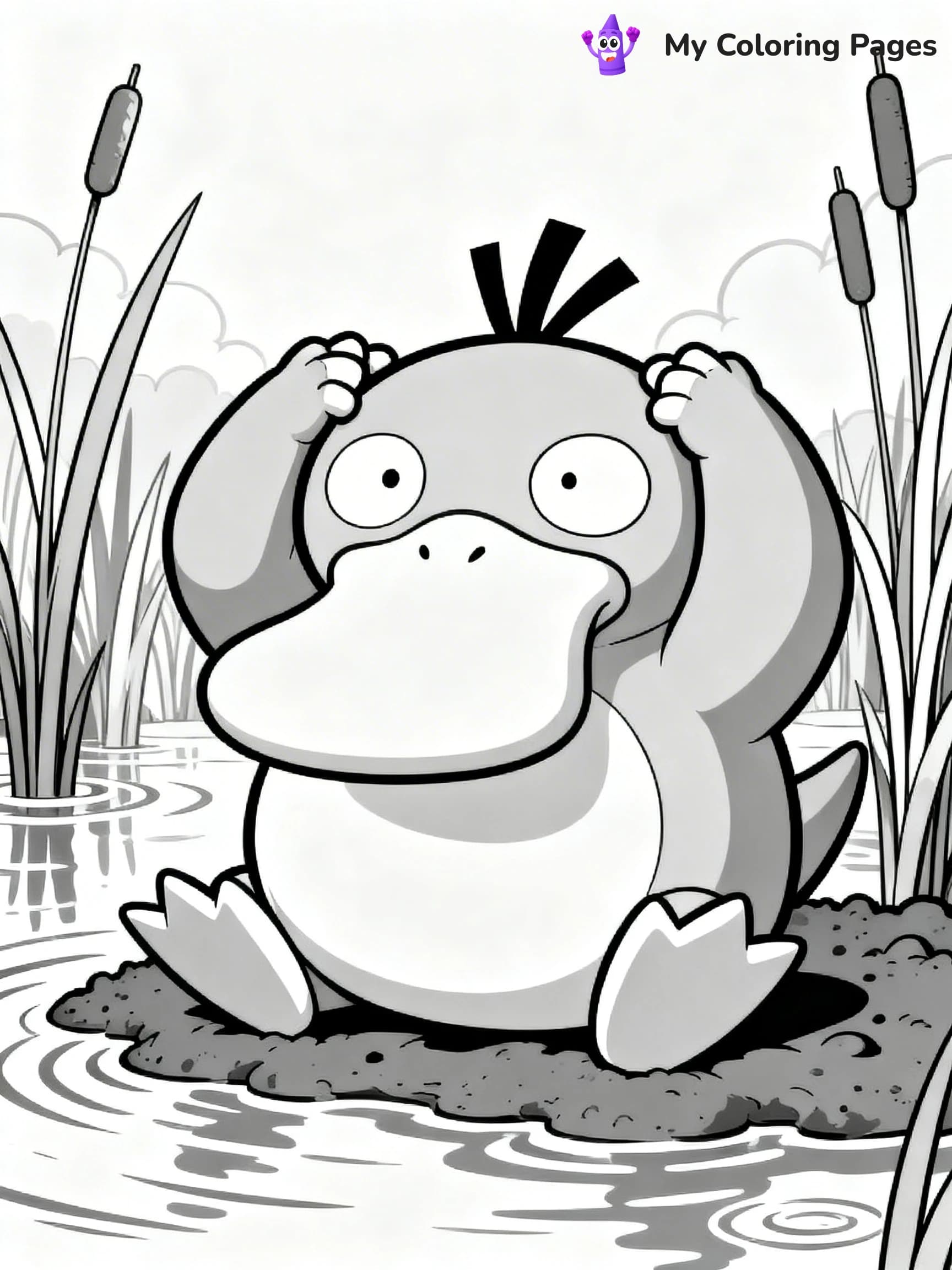 Psyduck Coloring Pages - 17