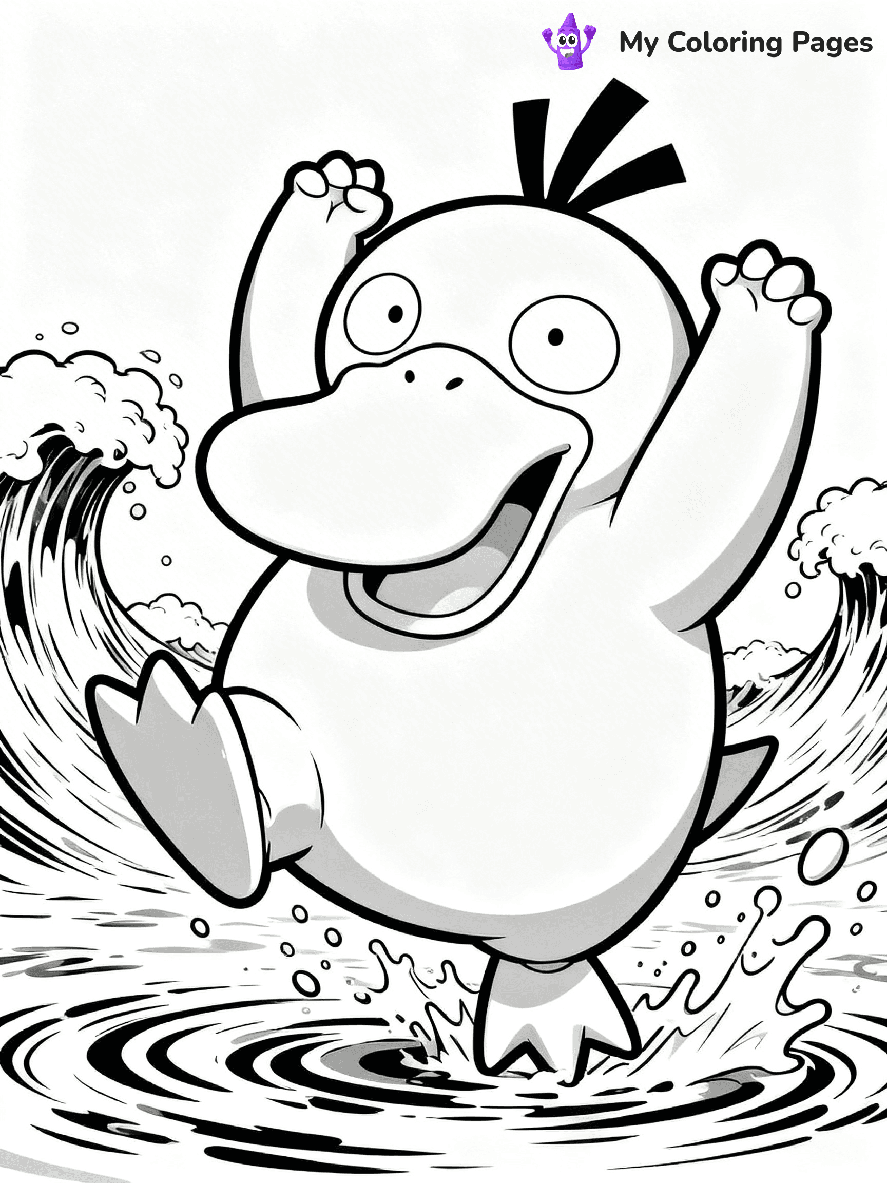 Psyduck Coloring Pages - 16