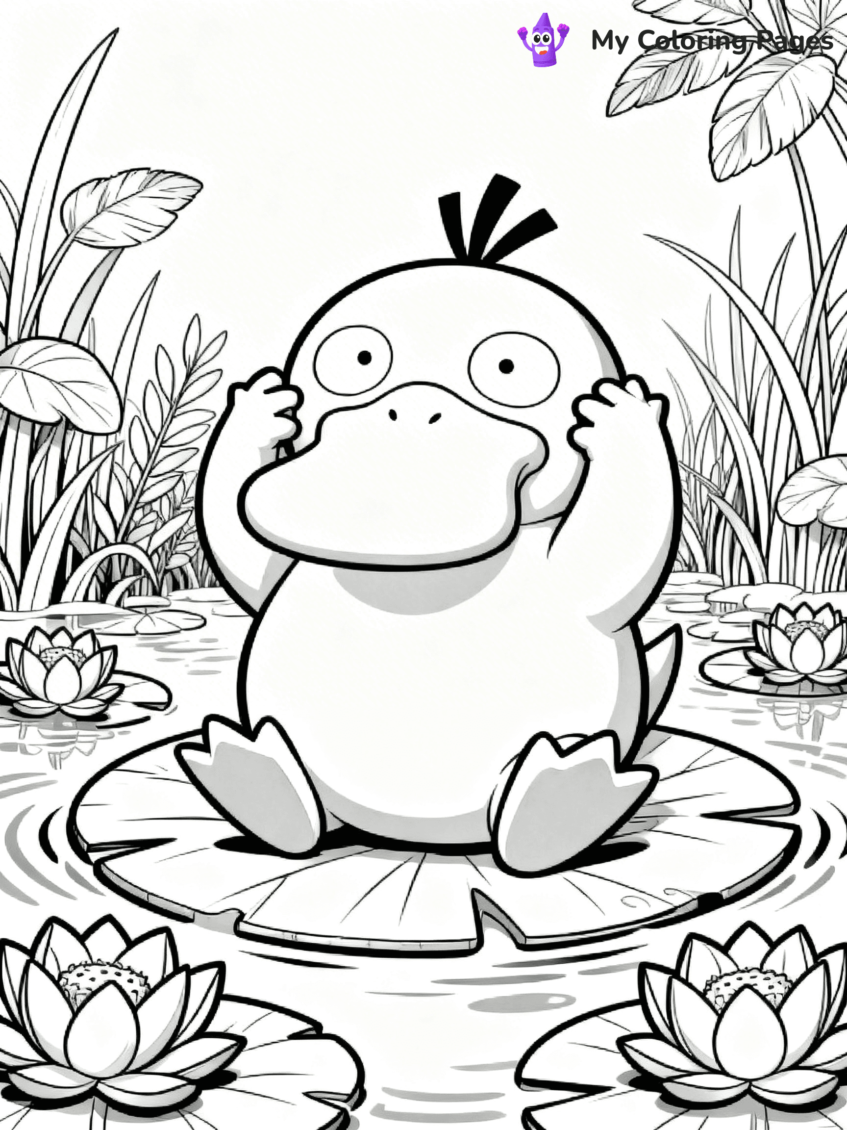 Psyduck Coloring Pages - 12