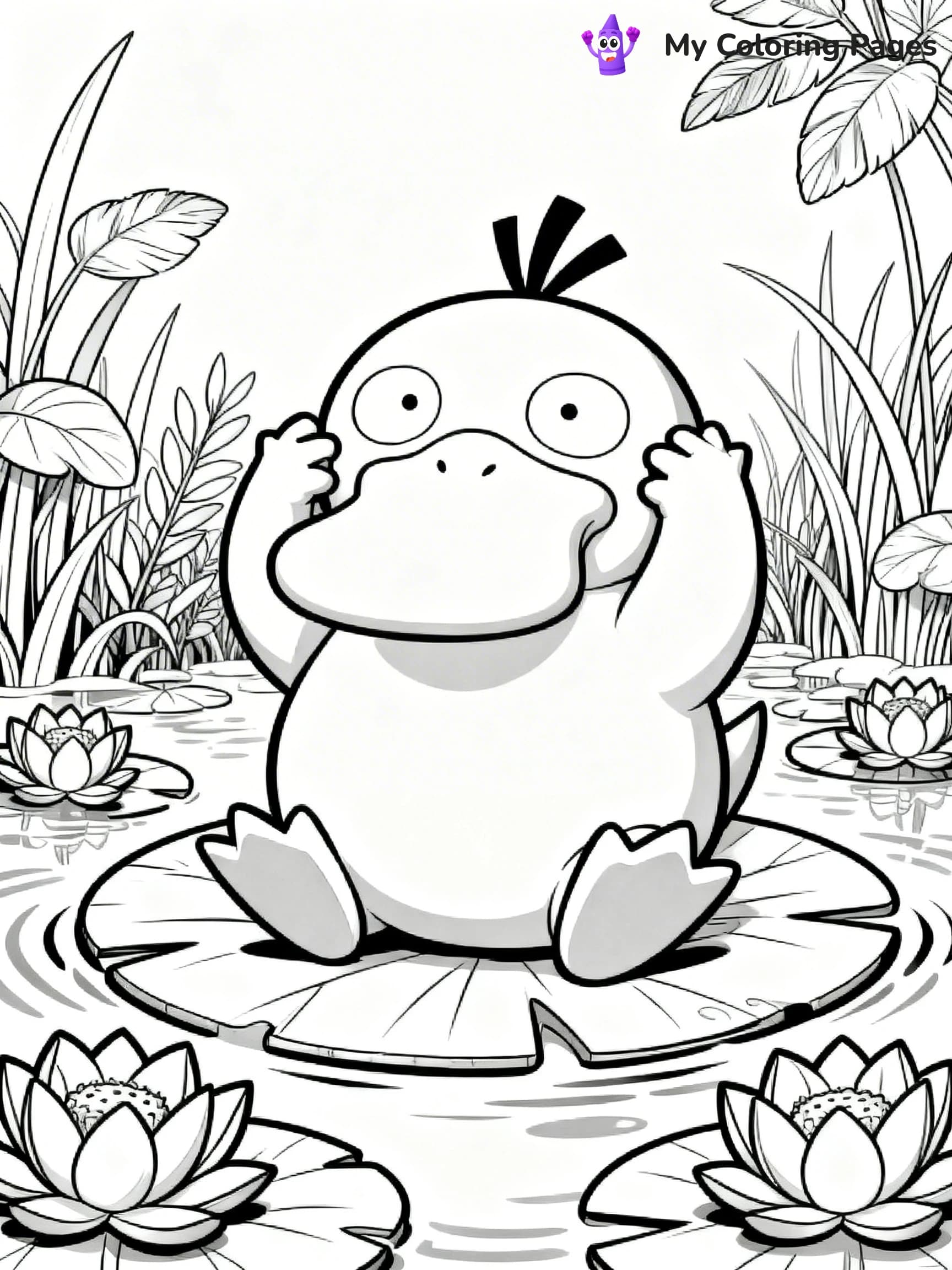 Psyduck Coloring Pages - 12