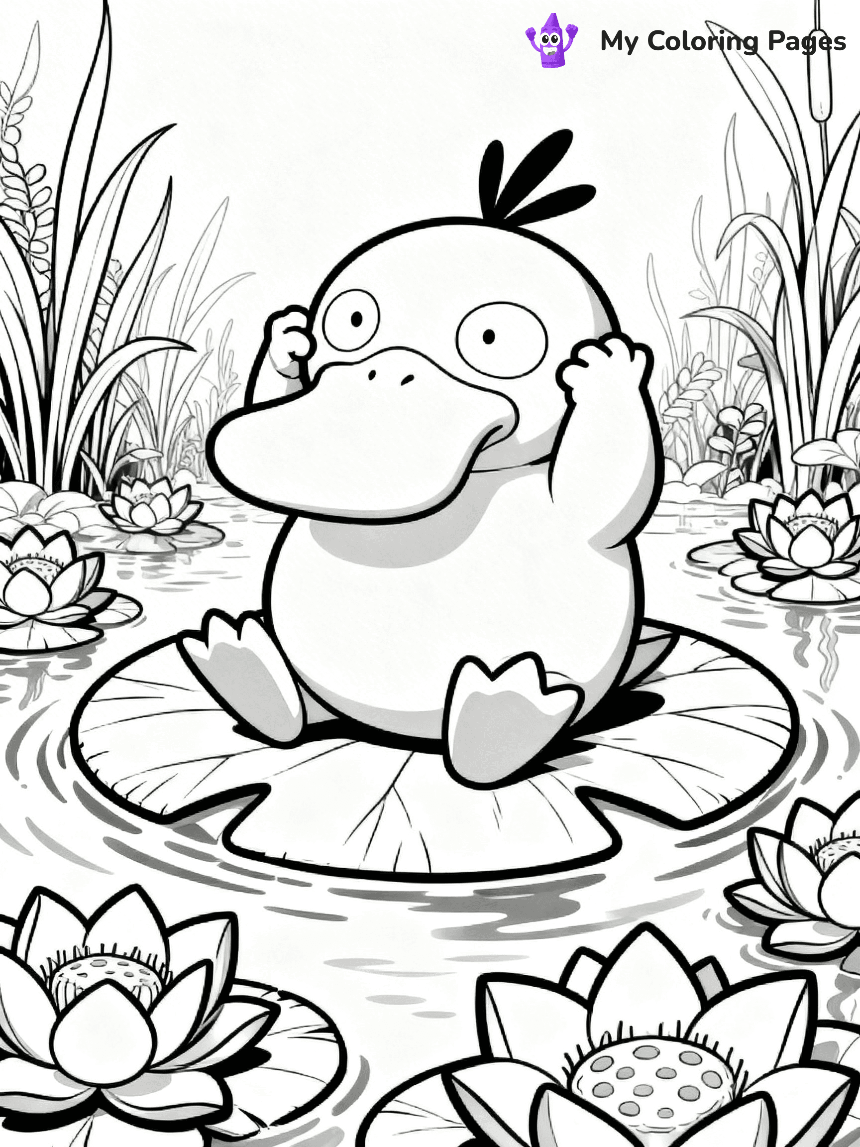 Psyduck Coloring Pages - 10