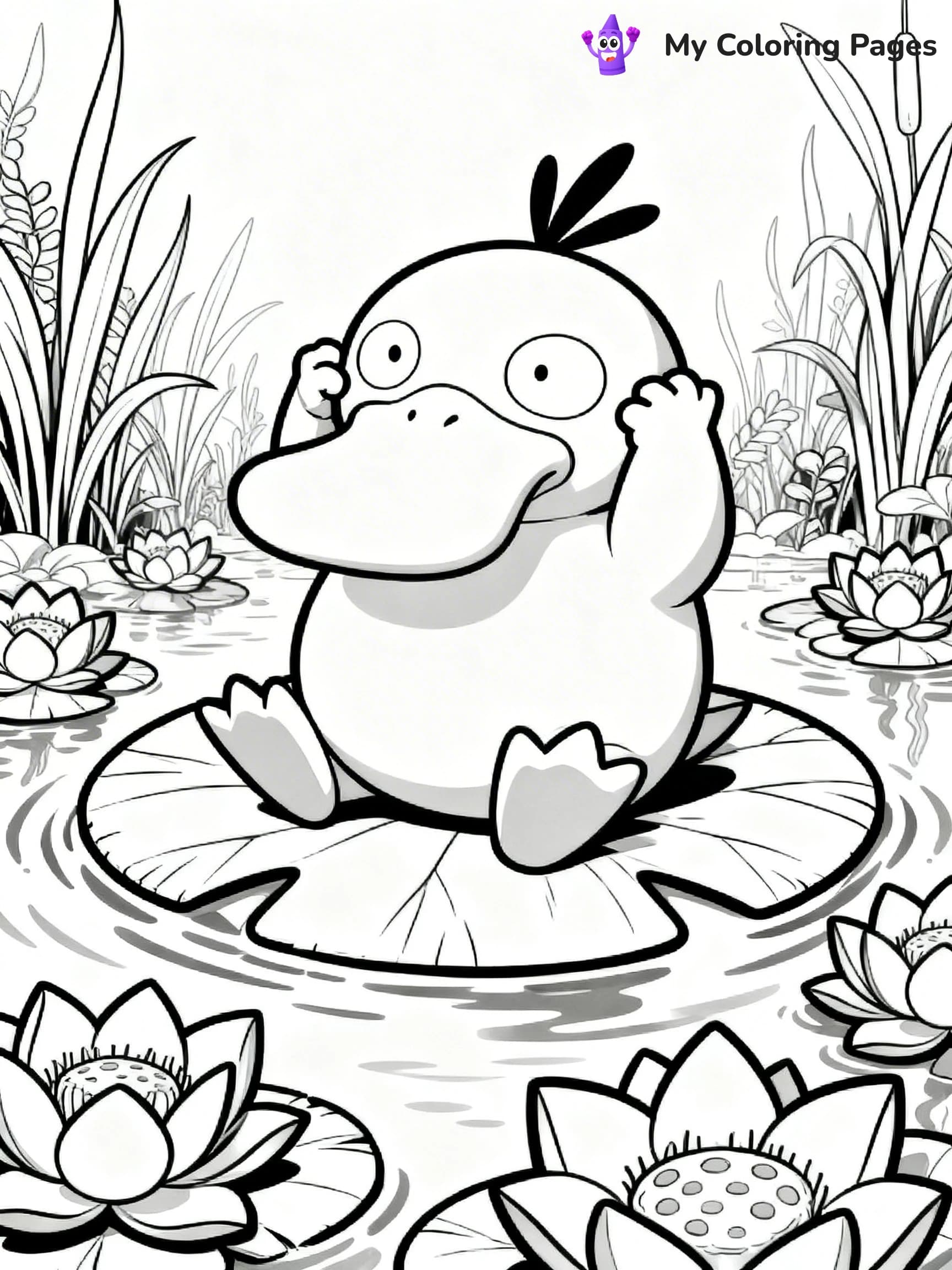 Psyduck Coloring Pages - 10