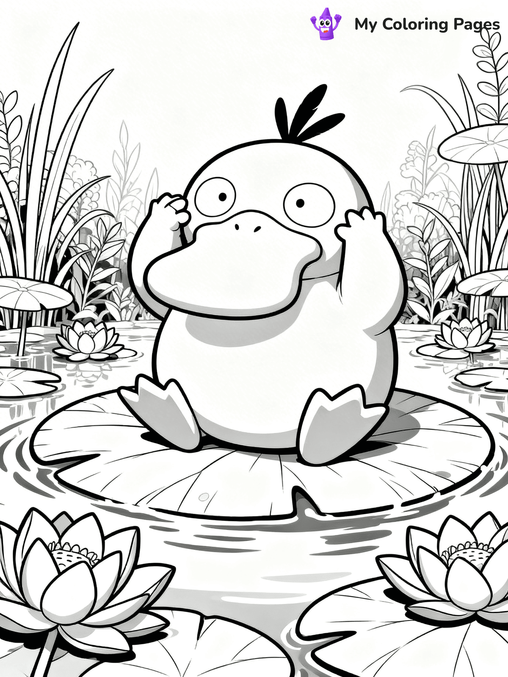 Psyduck Coloring Pages - 9