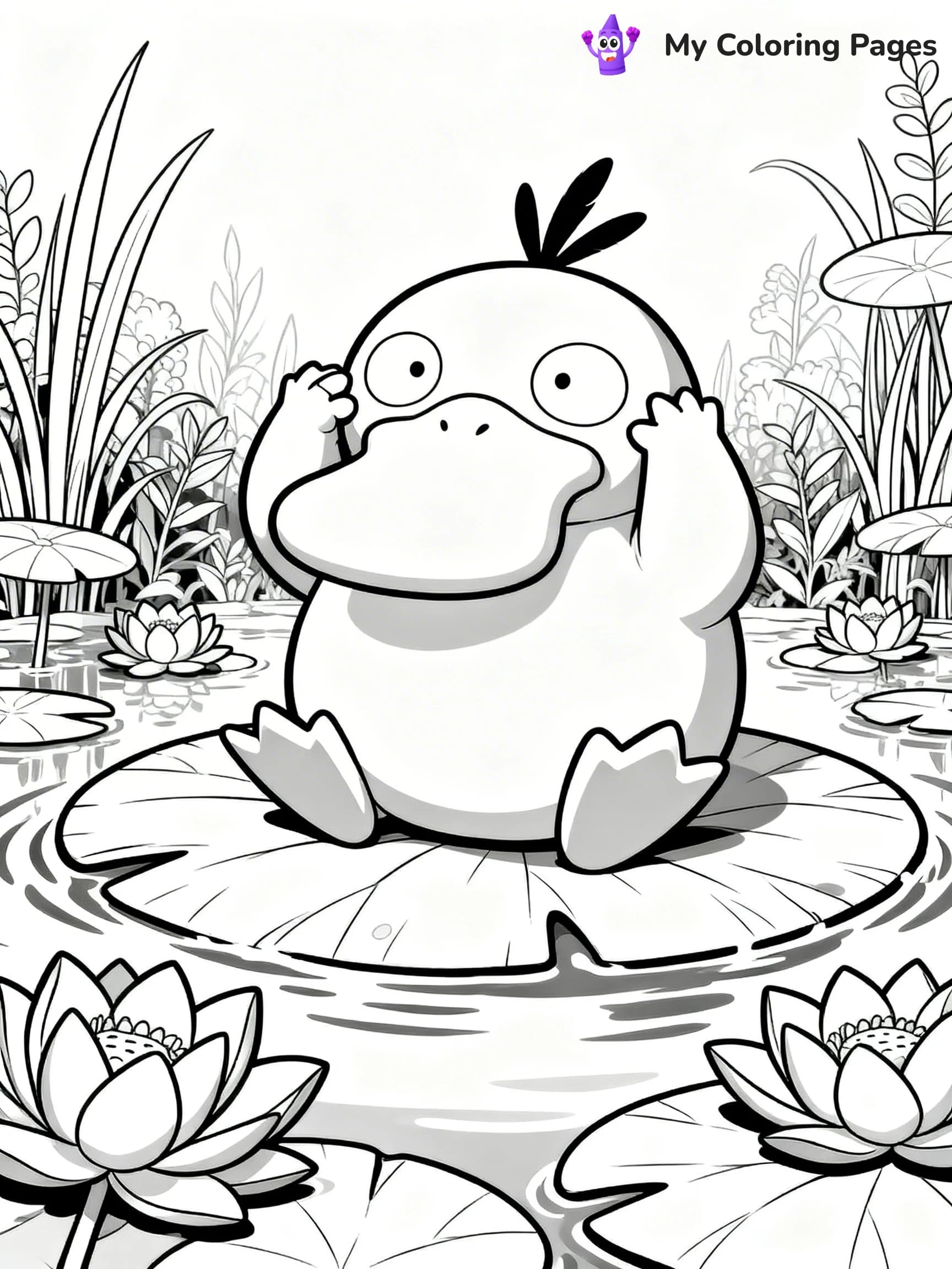 Psyduck Coloring Pages - 9