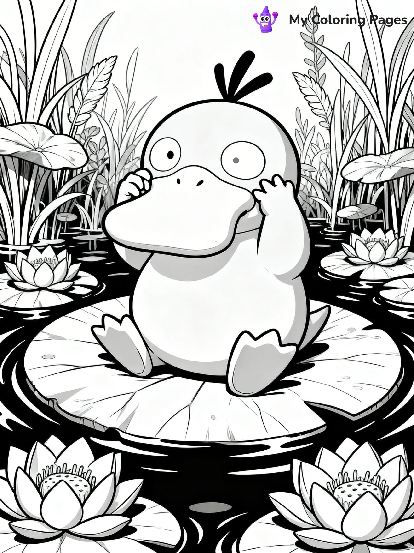Psyduck Coloring Pages - 8
