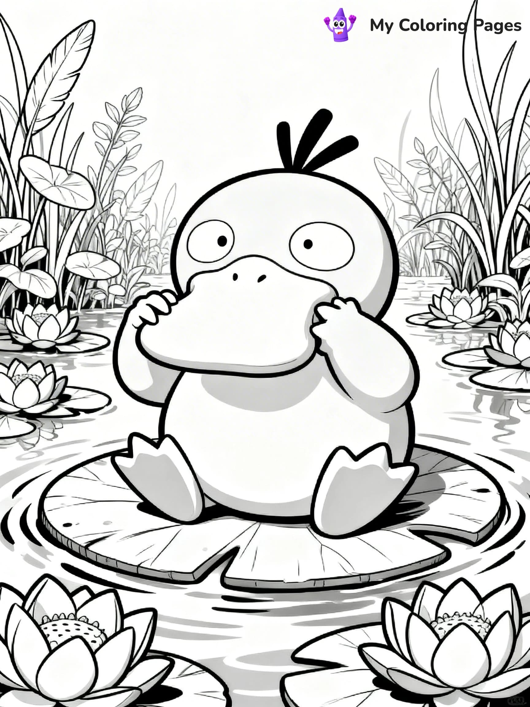 Psyduck Coloring Pages - 7