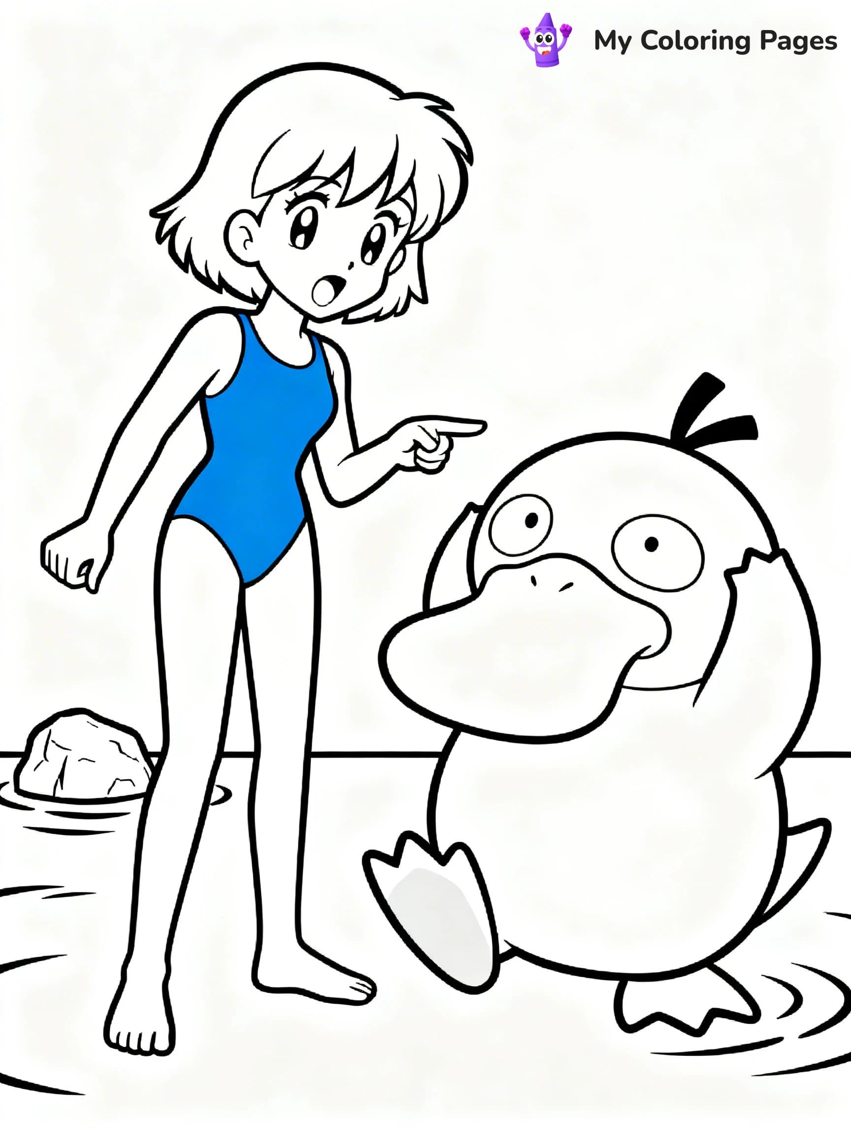 Psyduck Coloring Pages - 1