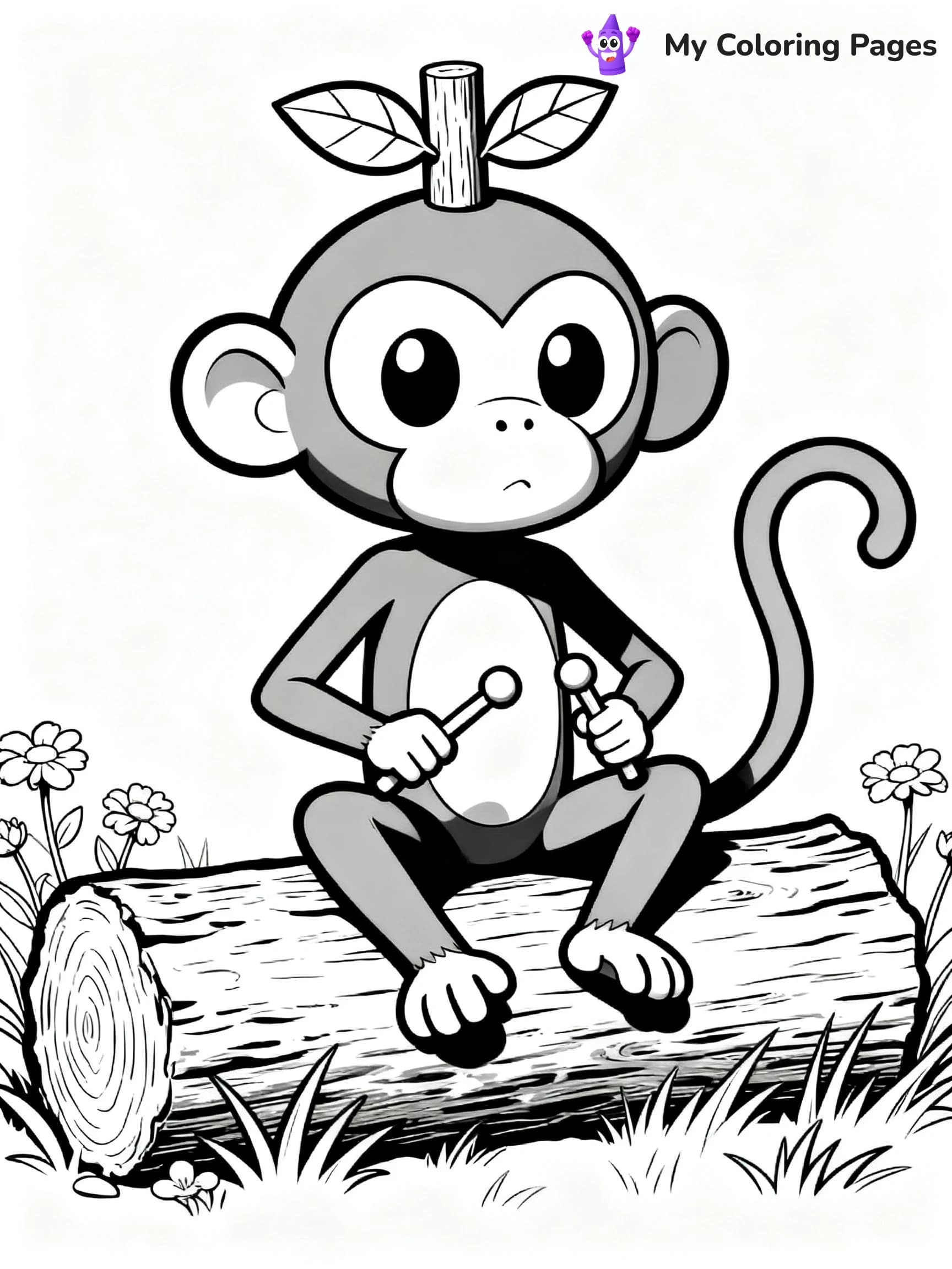Grookey Coloring Pages - 22