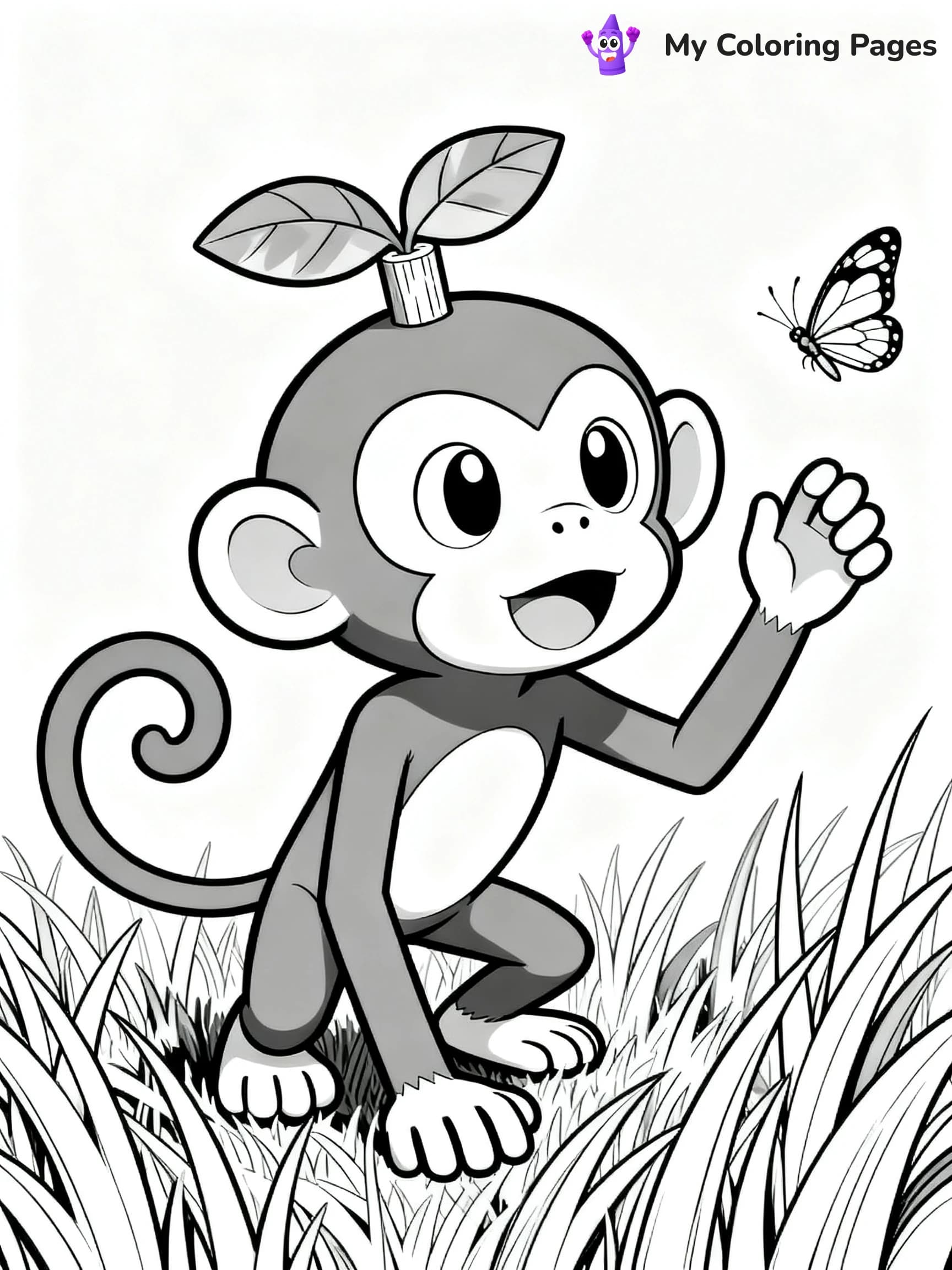 Grookey Coloring Pages - 20