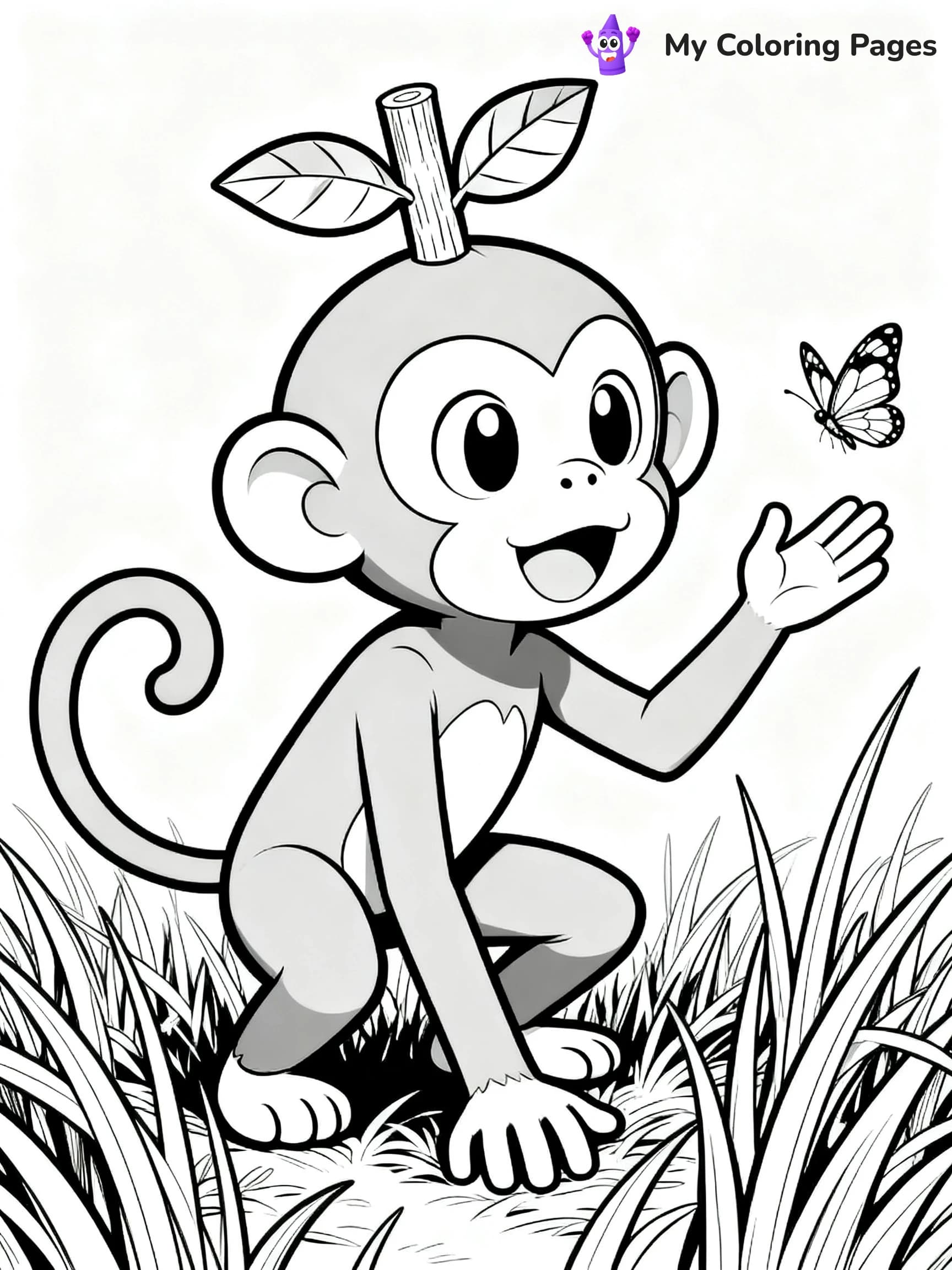 Grookey Coloring Pages - 18