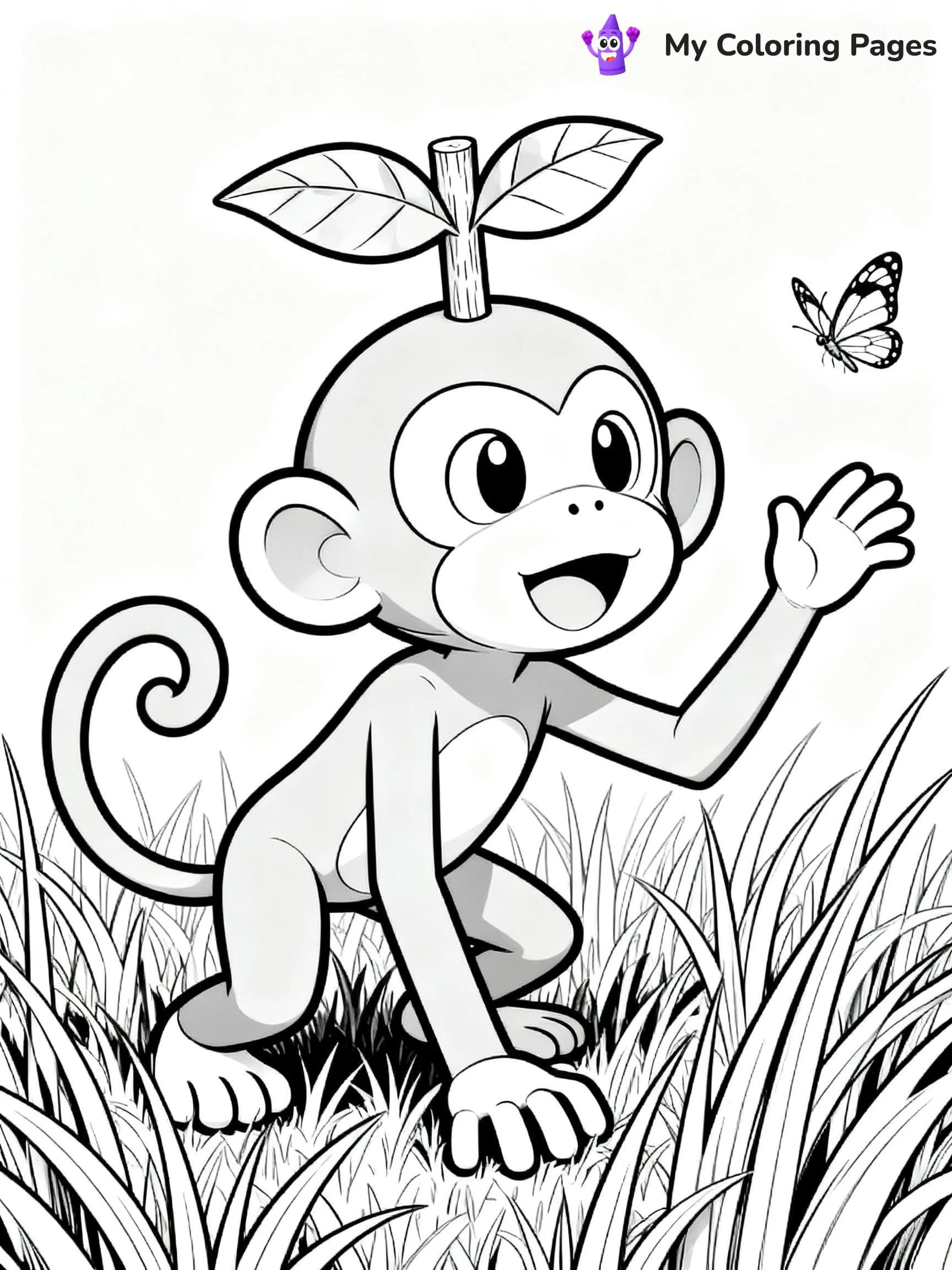 Grookey Coloring Pages - 15