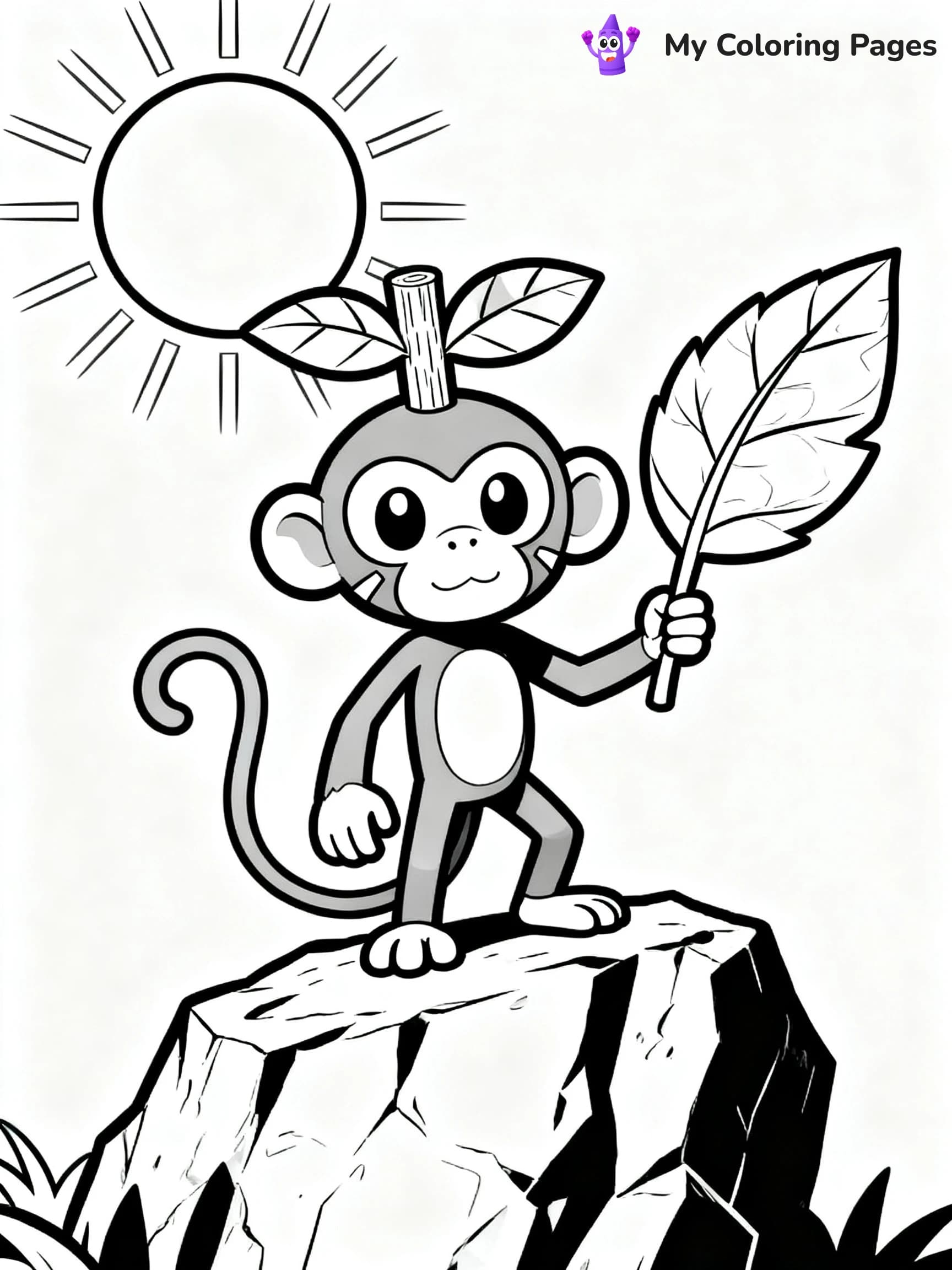 Grookey Coloring Pages - 8
