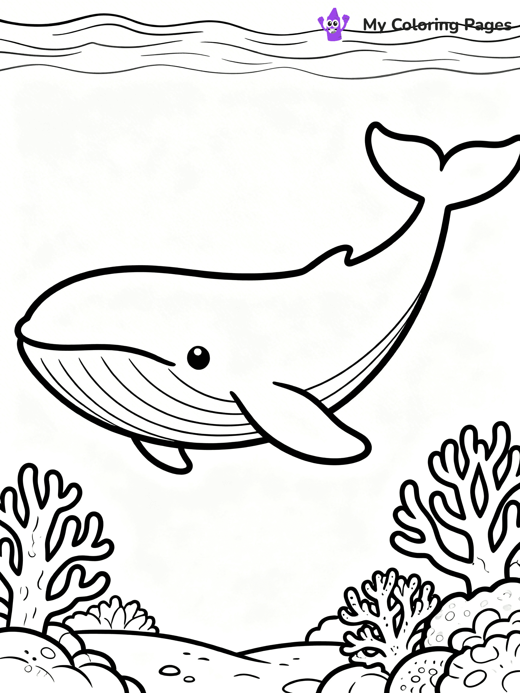 Blue Whale Coloring Pages - 12