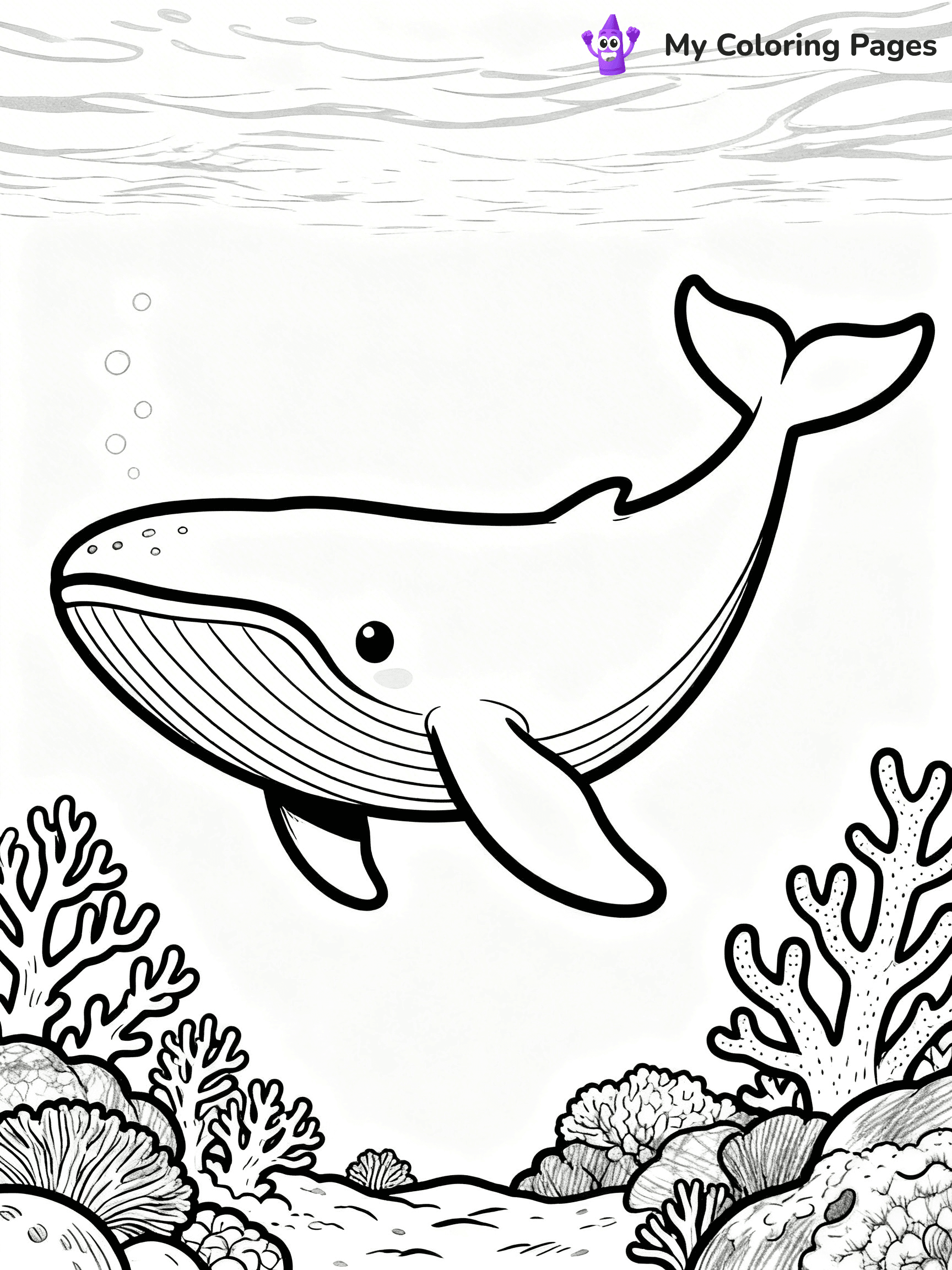 Blue Whale Coloring Pages - 10