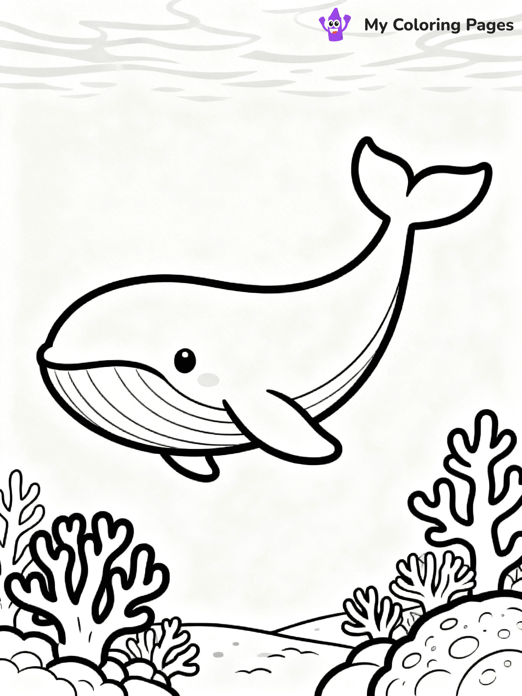 Blue Whale Coloring Pages - 9