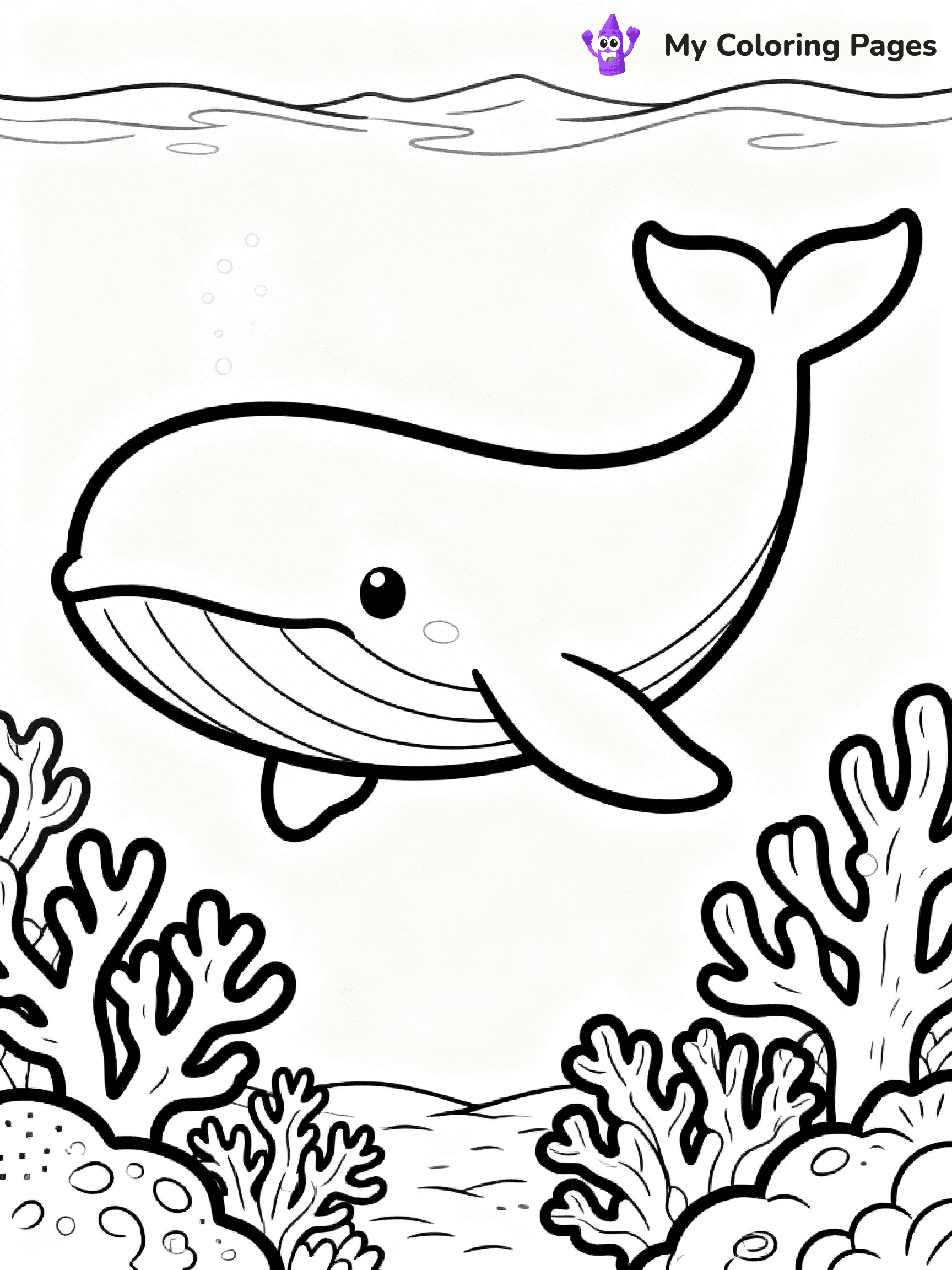 Blue Whale Coloring Pages - 7