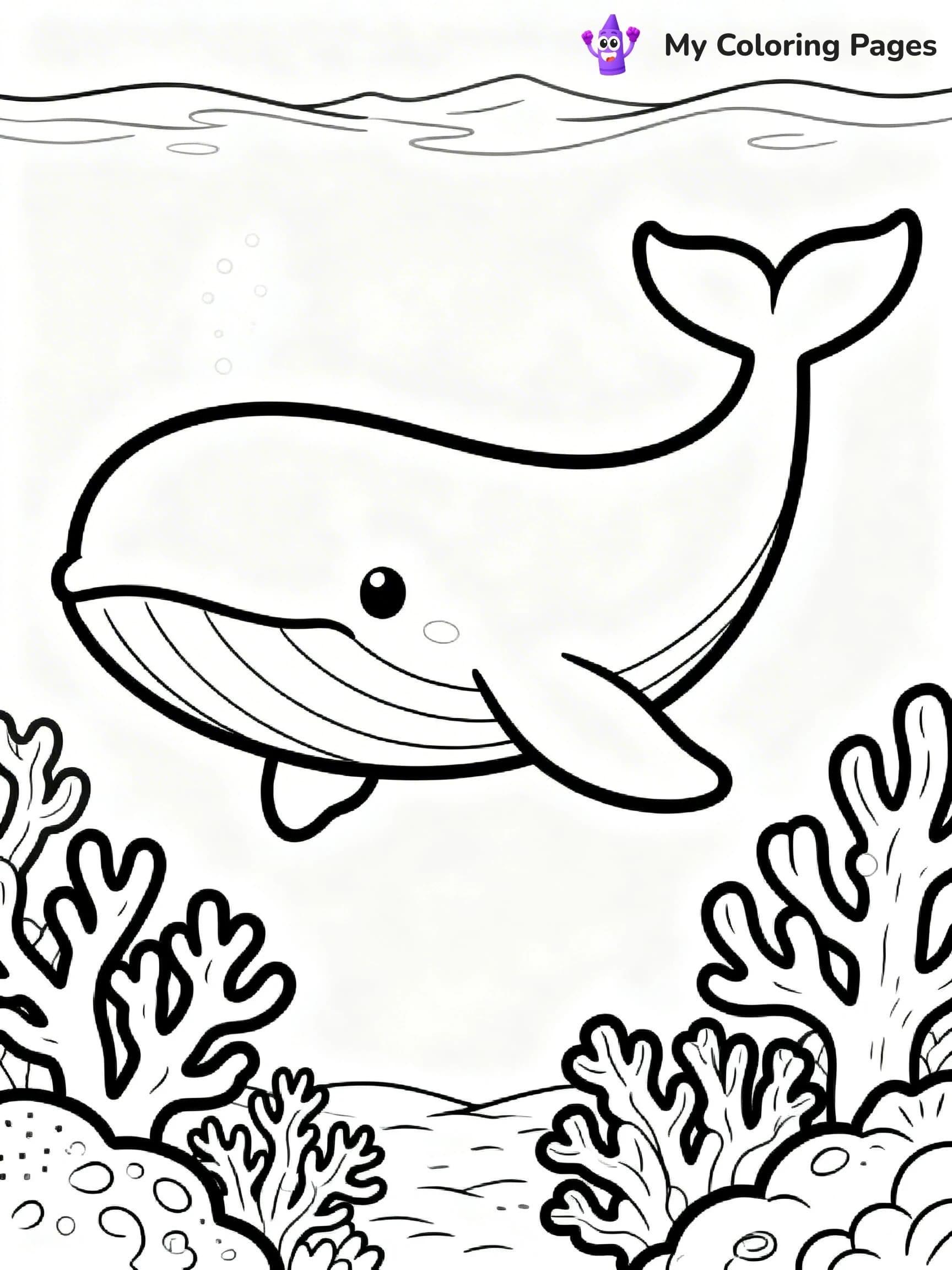 Blue Whale Coloring Pages - 7