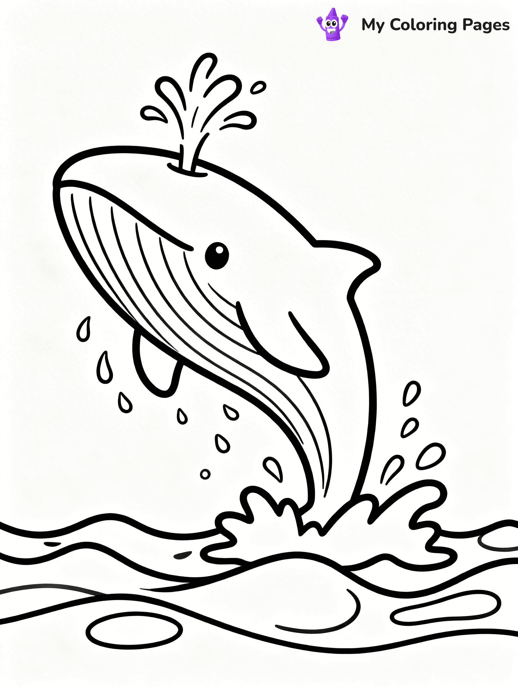 Blue Whale Coloring Pages - 6