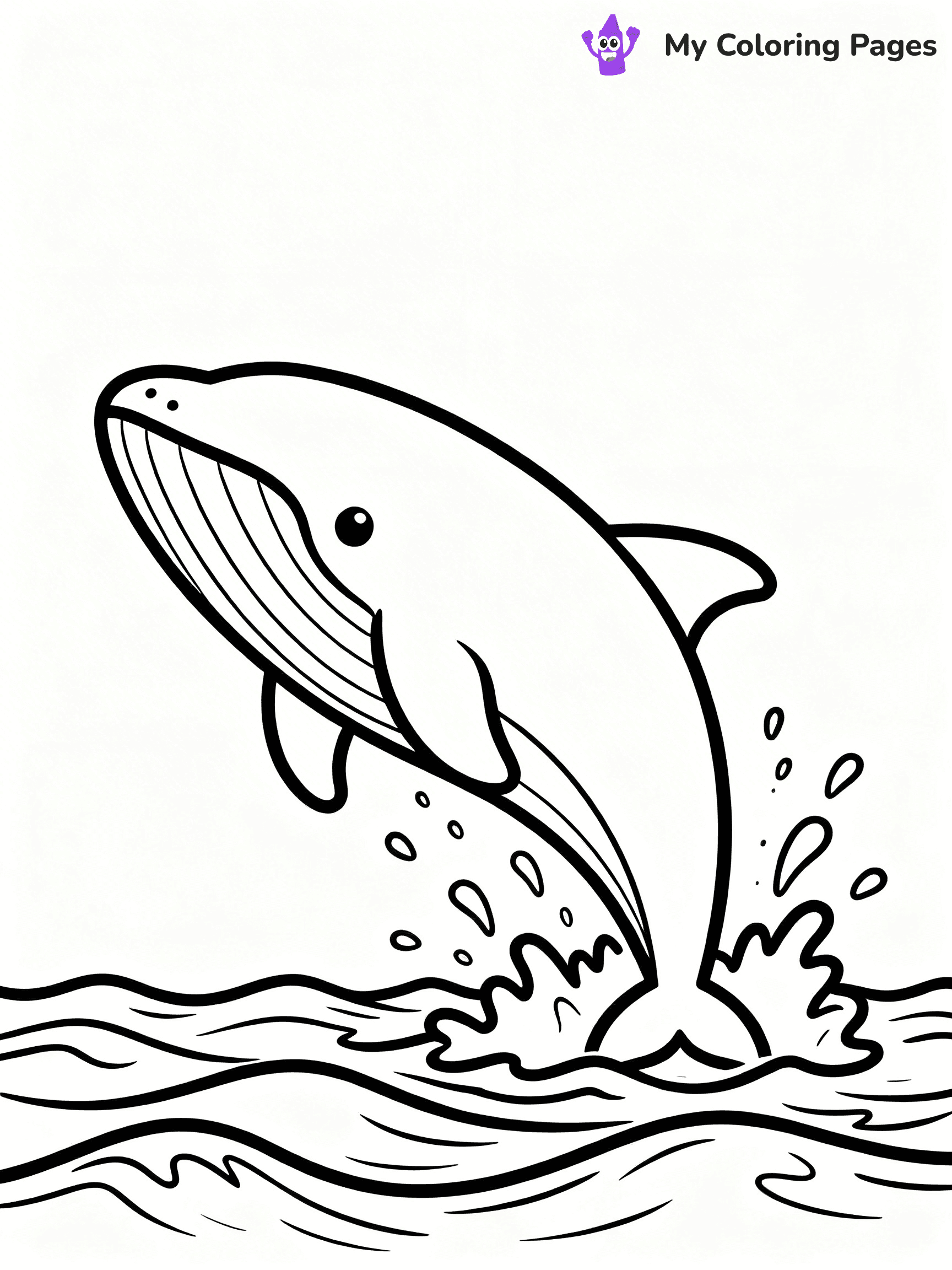 Blue Whale Coloring Pages - 4