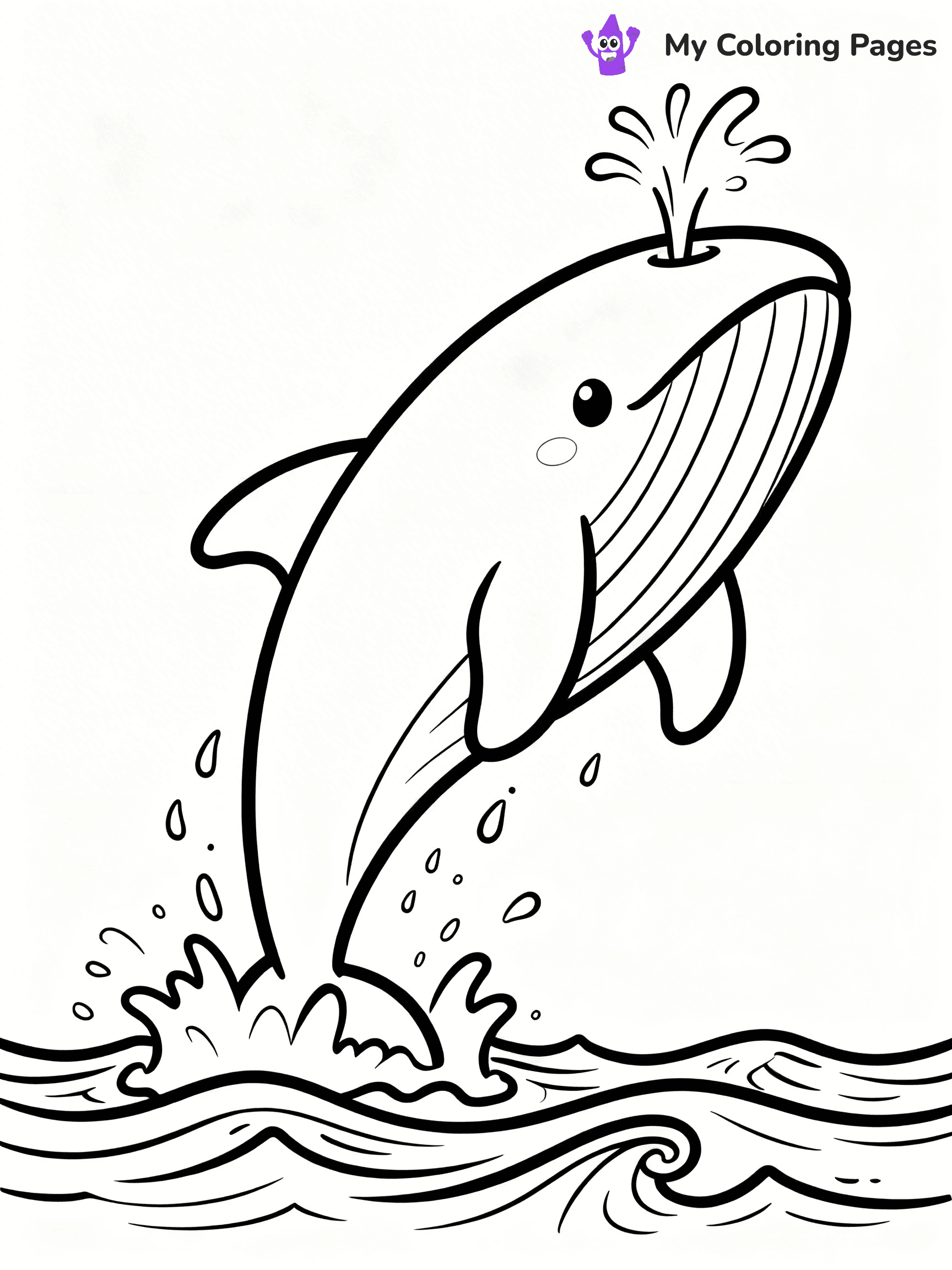 Blue Whale Coloring Pages - 3
