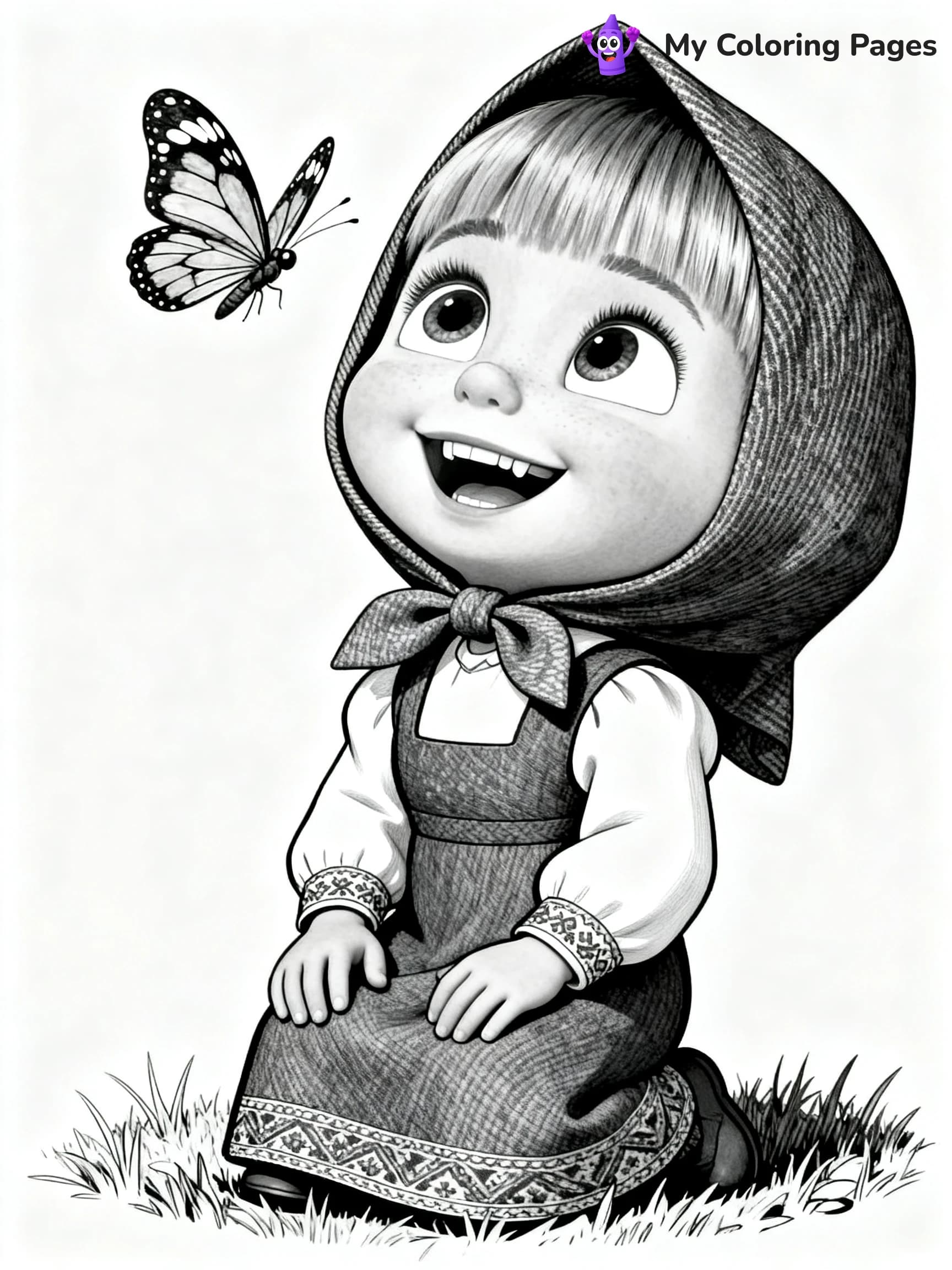 Masha Coloring Pages - 20