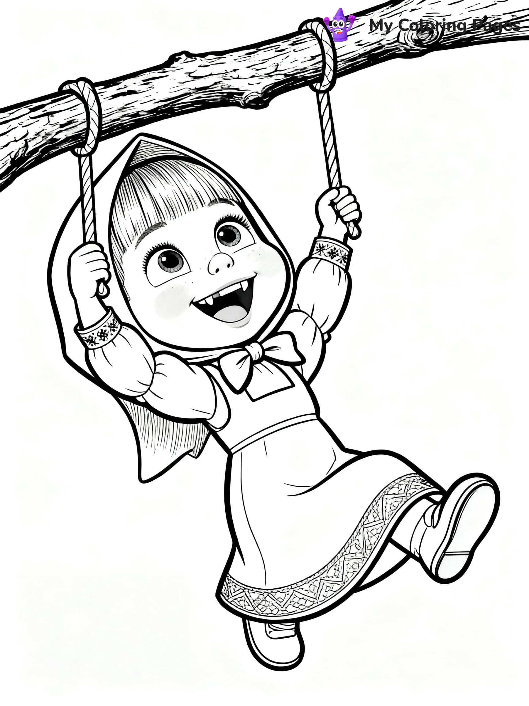 Masha Coloring Pages - 11