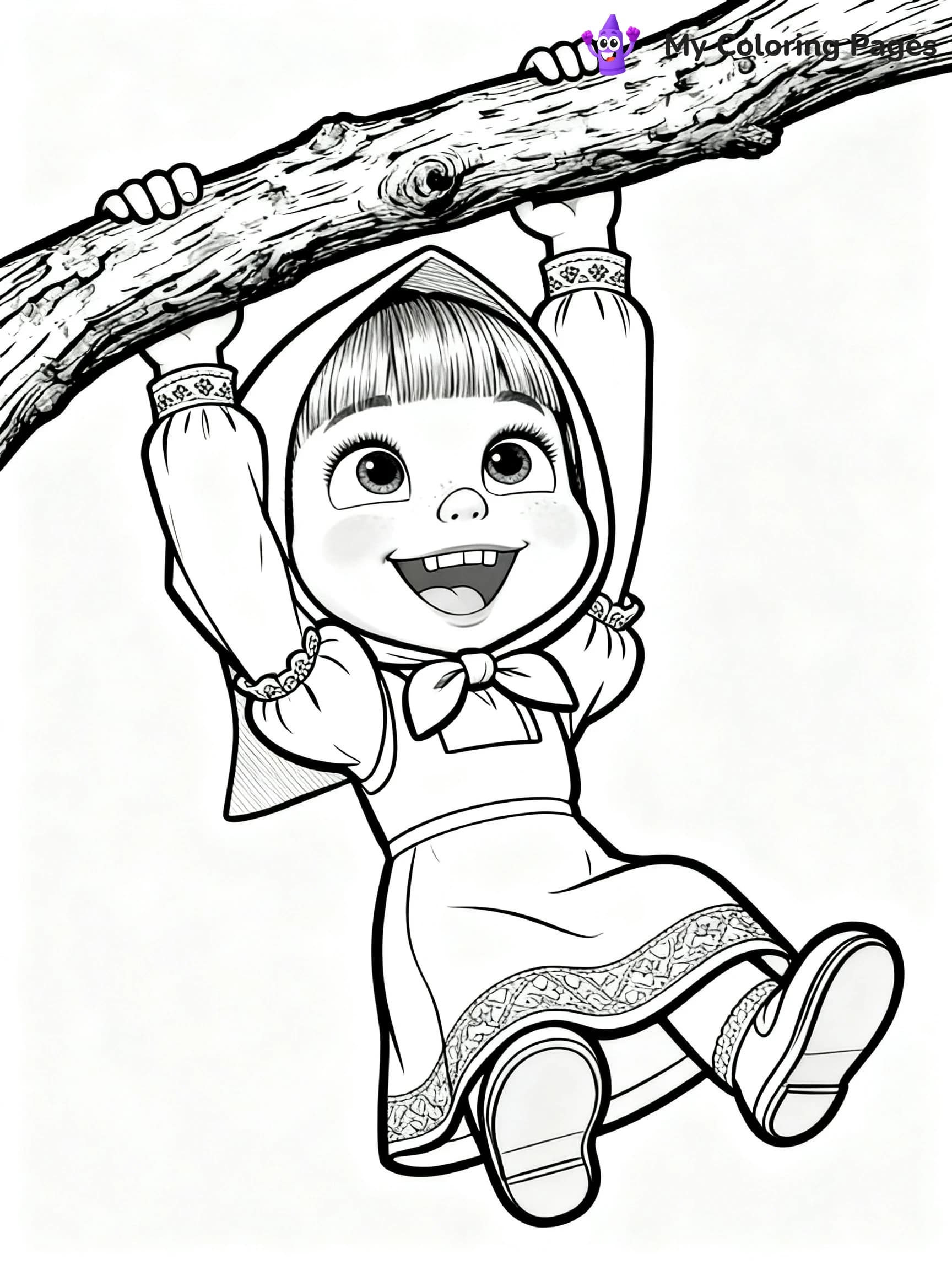 Masha Coloring Pages - 7