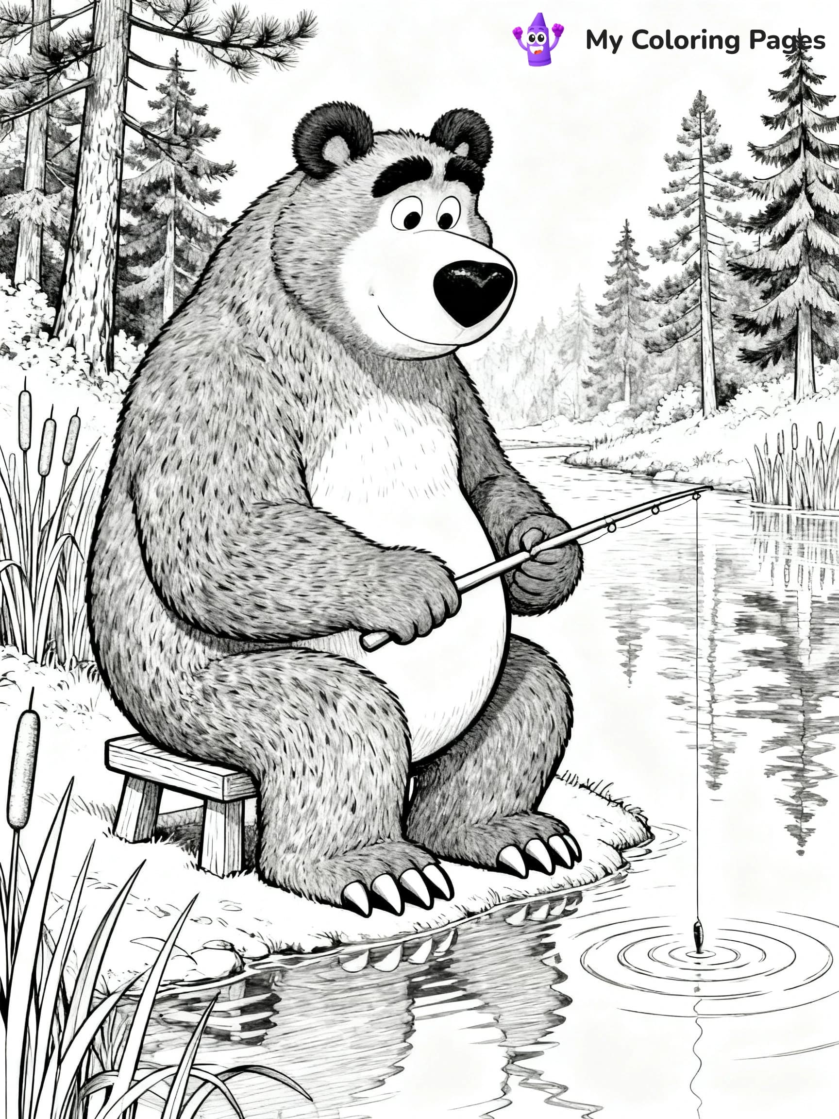 Masha Coloring Pages - 2