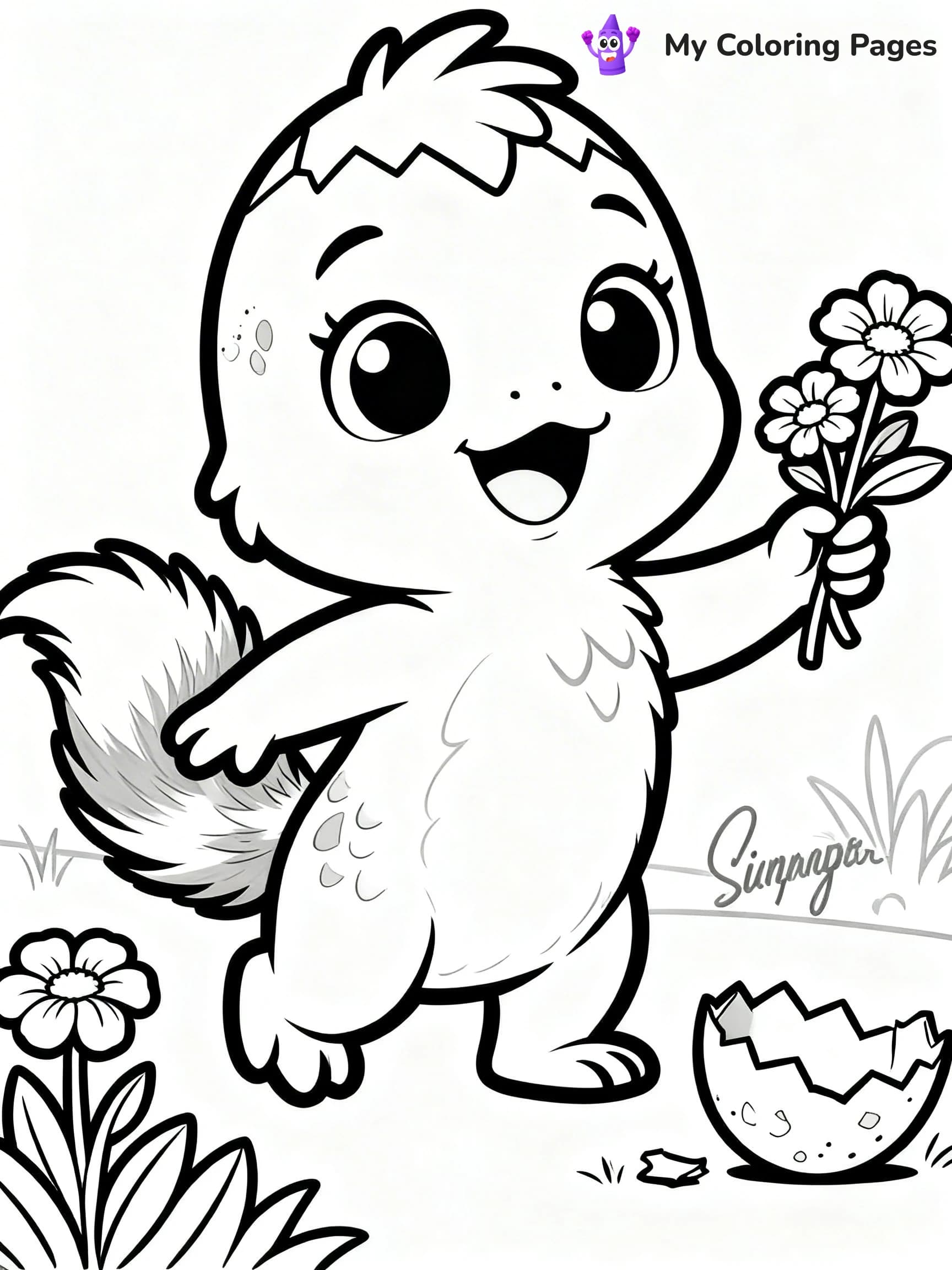 Hatchimals Coloring Pages - 6
