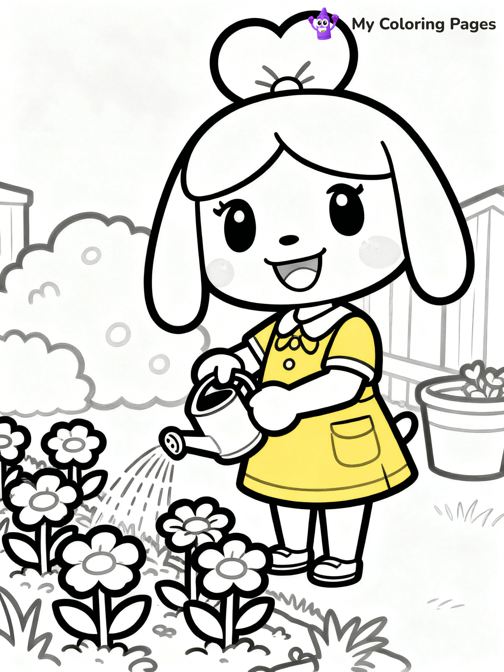 Animal Crossing Coloring Pages - 63