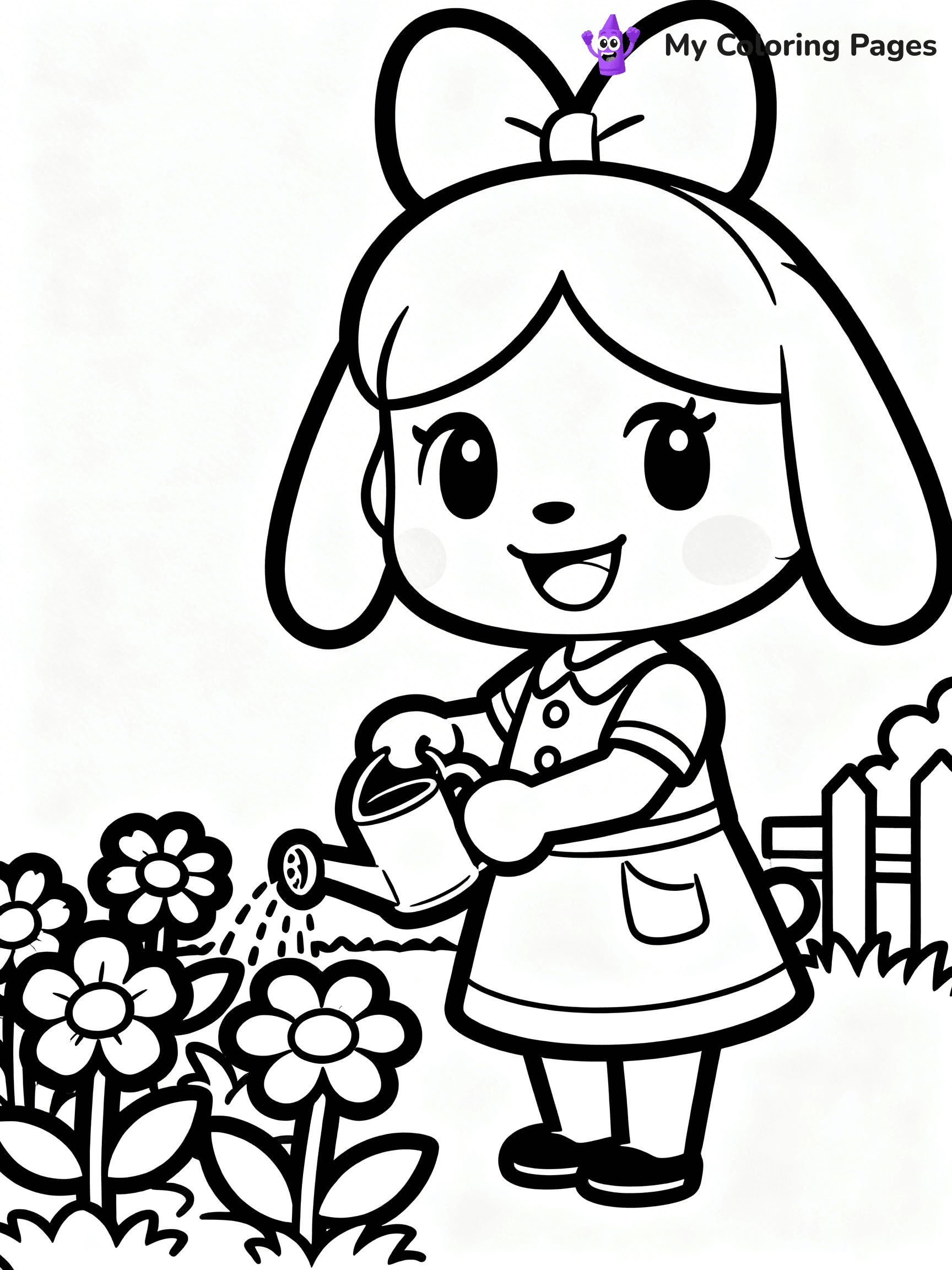 Animal Crossing Coloring Pages - 62