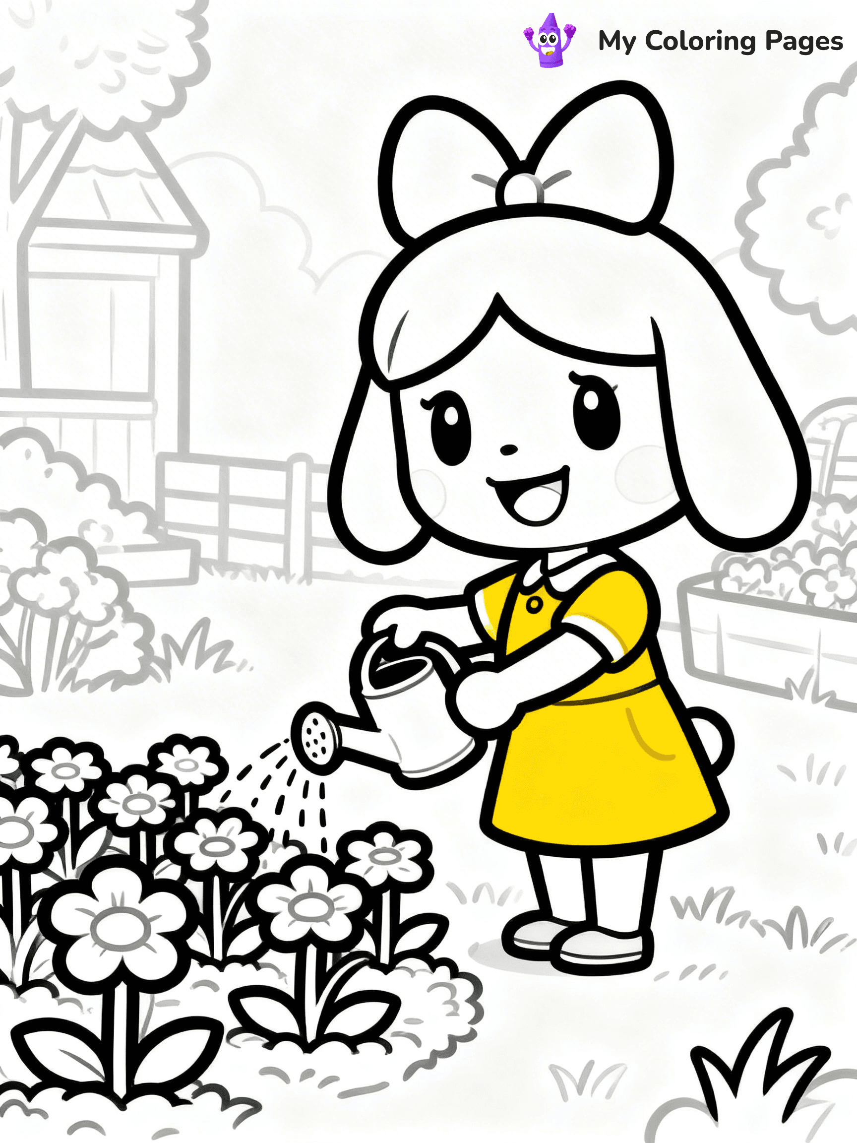 Animal Crossing Coloring Pages - 59