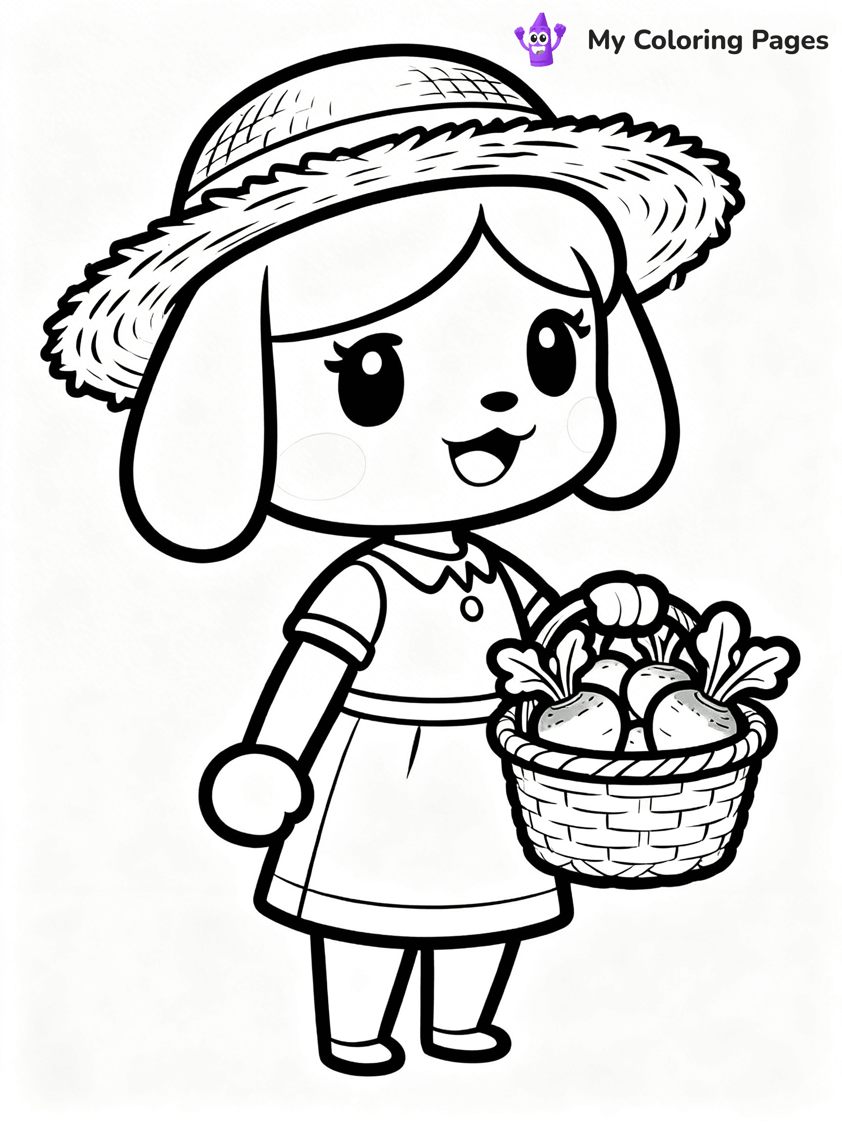 Animal Crossing Coloring Pages - 58