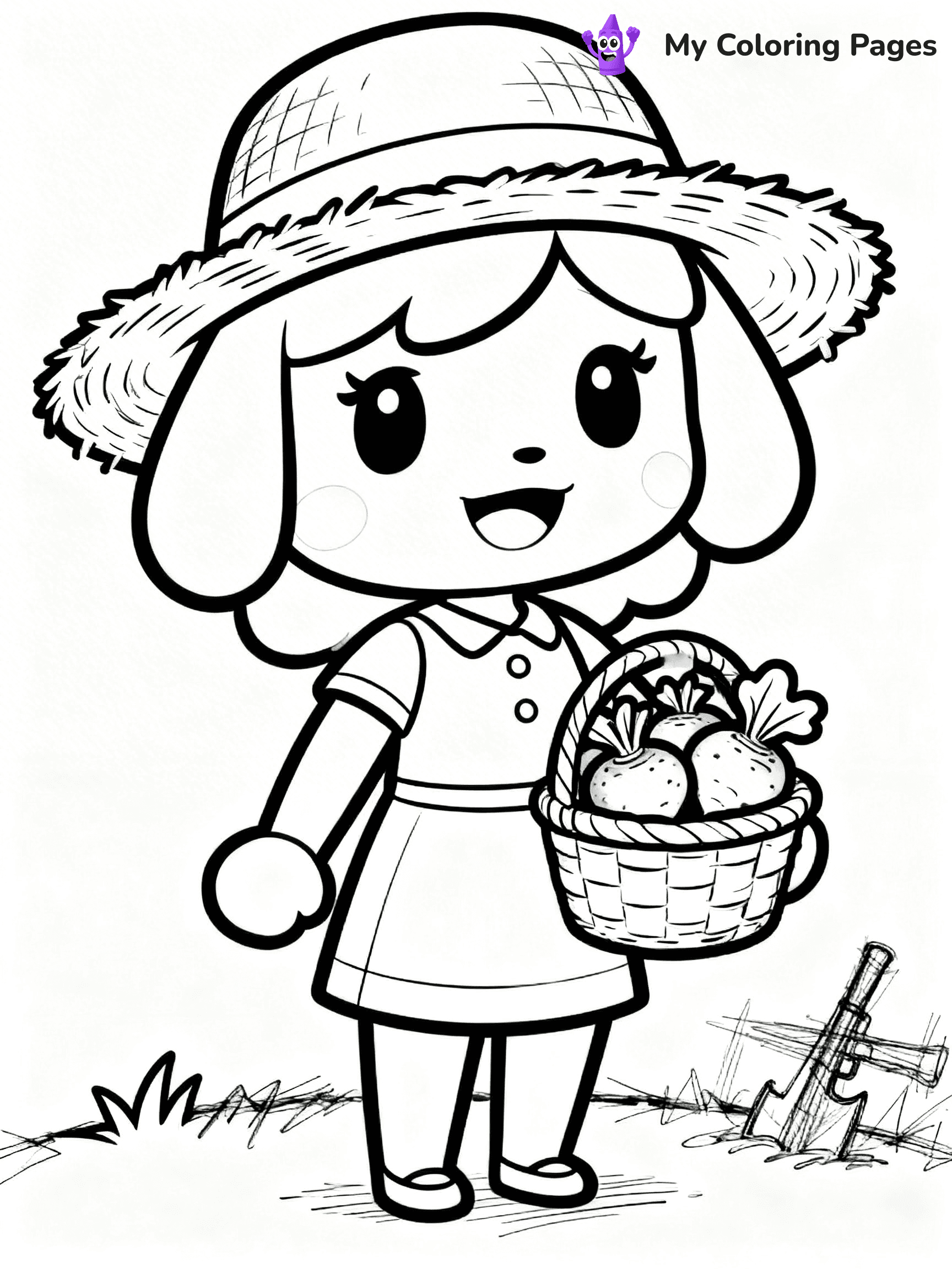 Animal Crossing Coloring Pages - 57