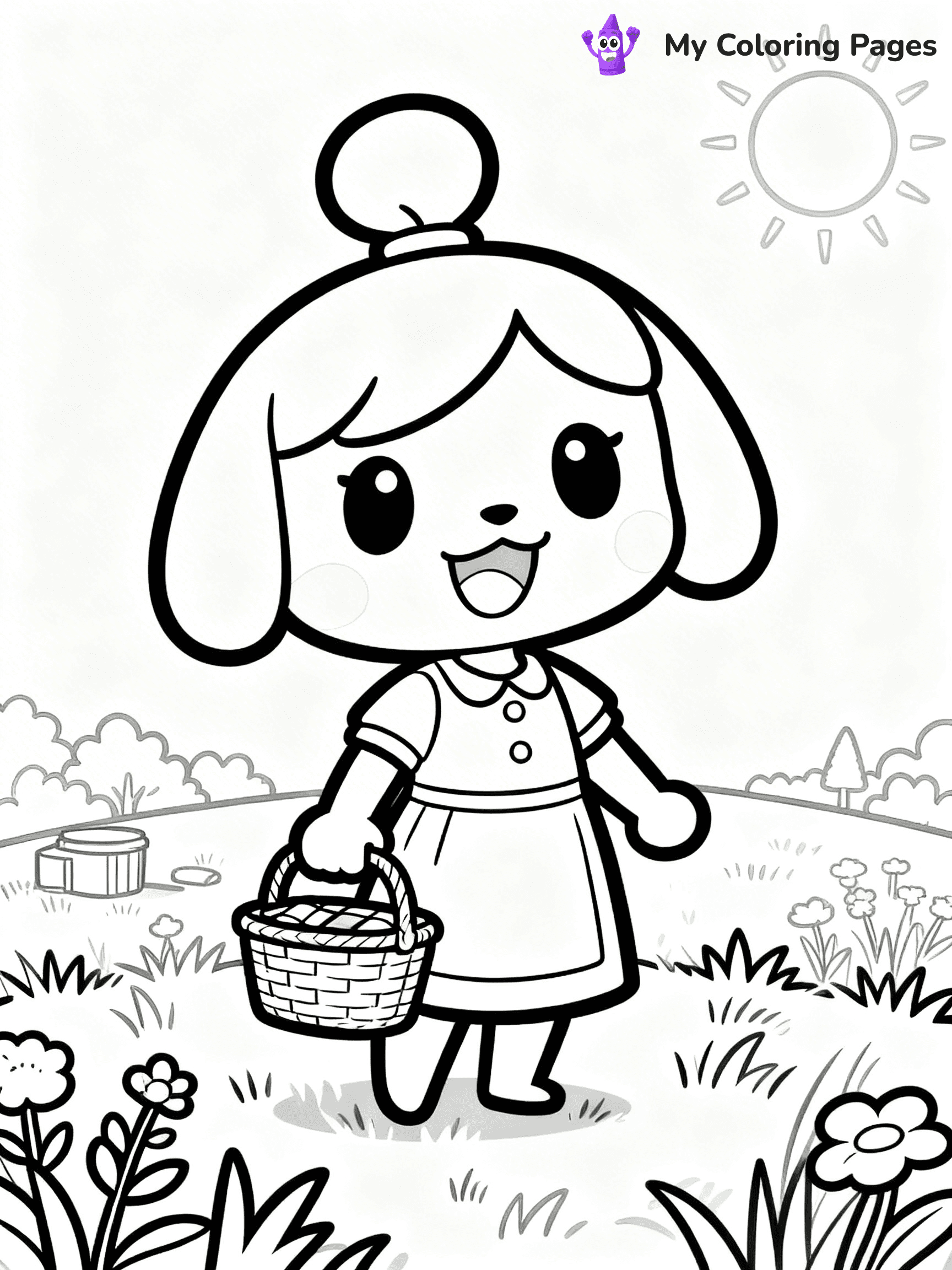 Animal Crossing Coloring Pages - 46