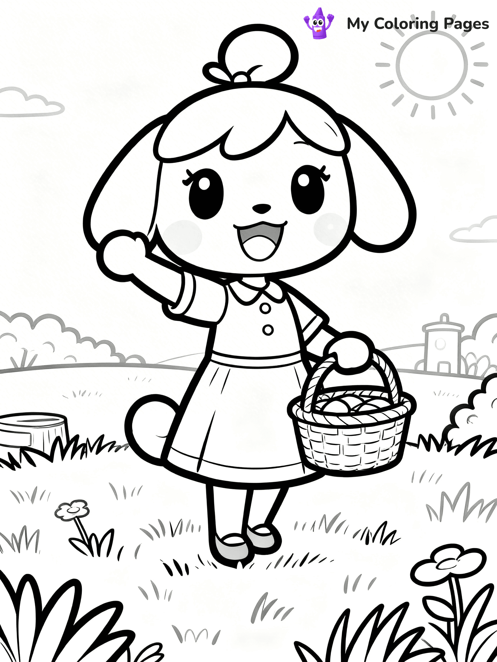 Animal Crossing Coloring Pages - 42