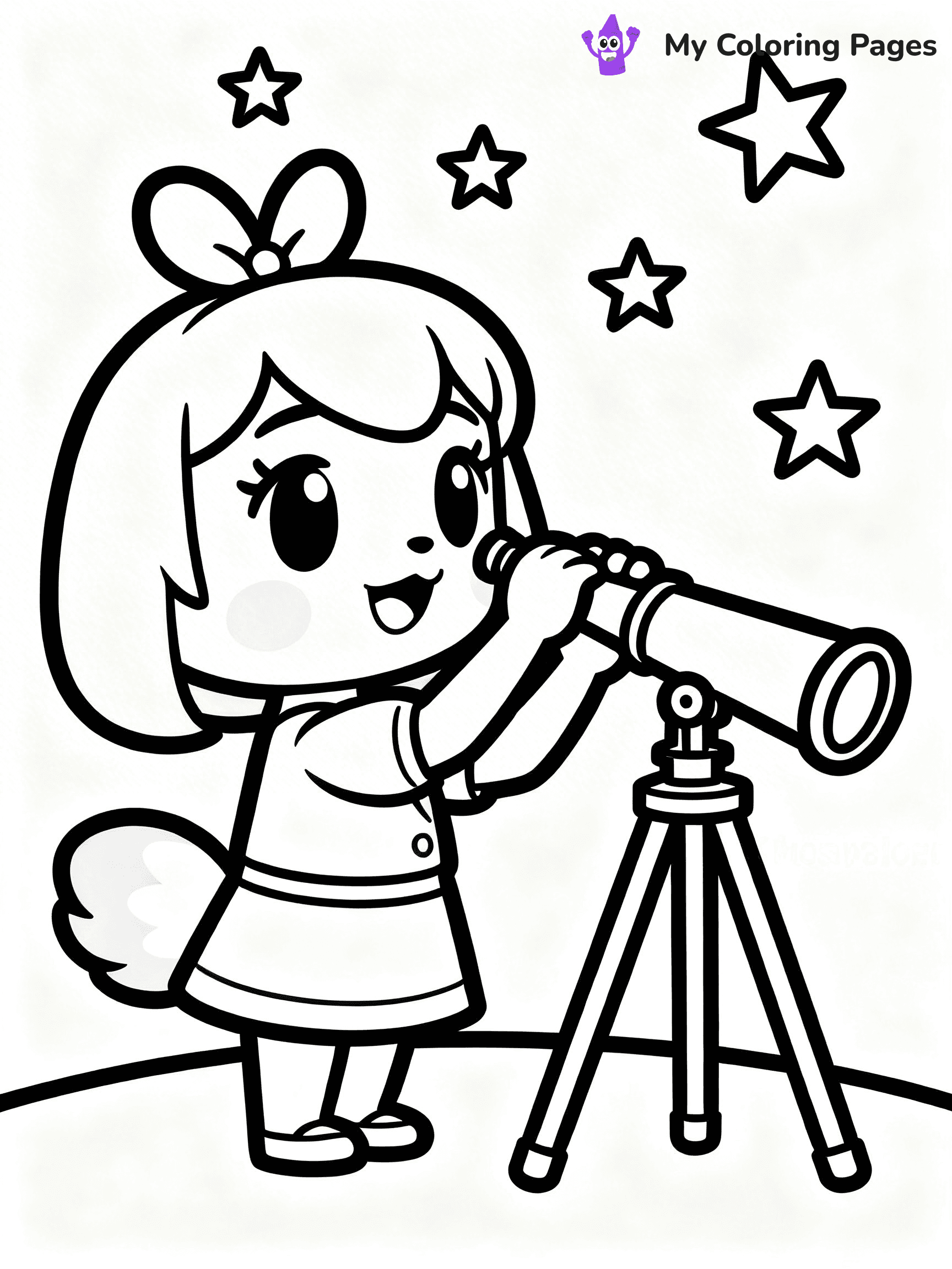 Animal Crossing Coloring Pages - 35