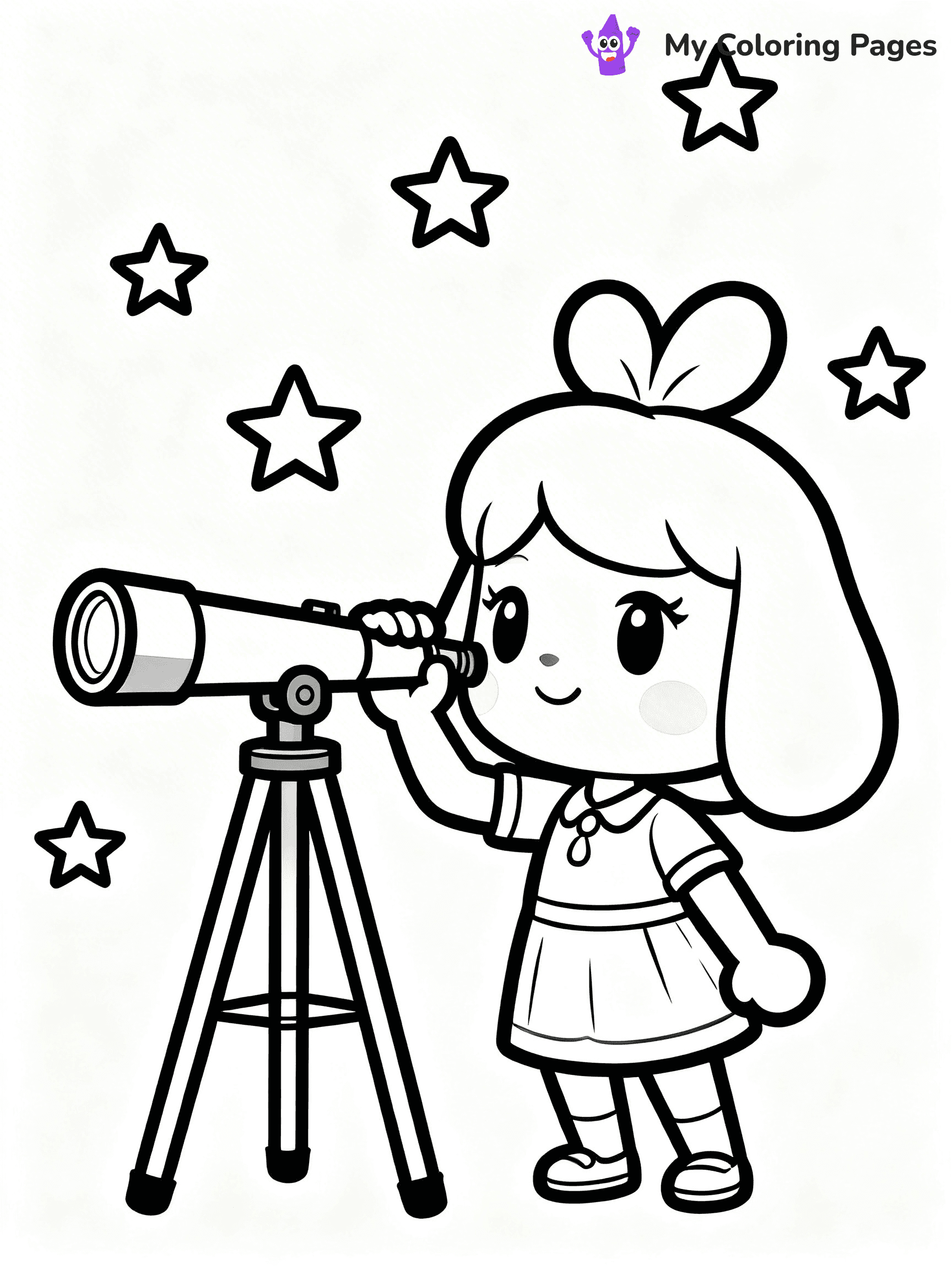 Animal Crossing Coloring Pages - 26