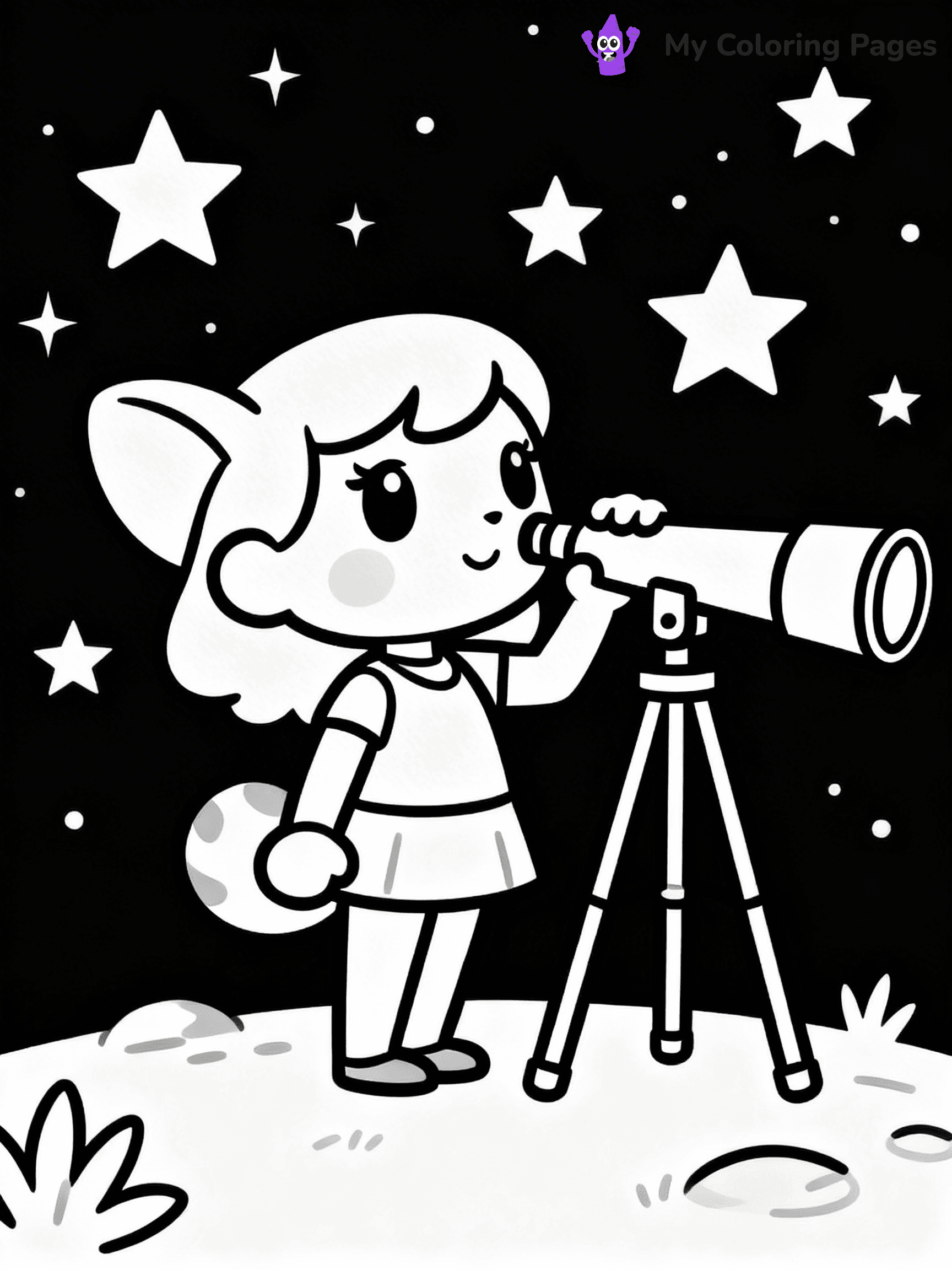 Animal Crossing Coloring Pages - 25