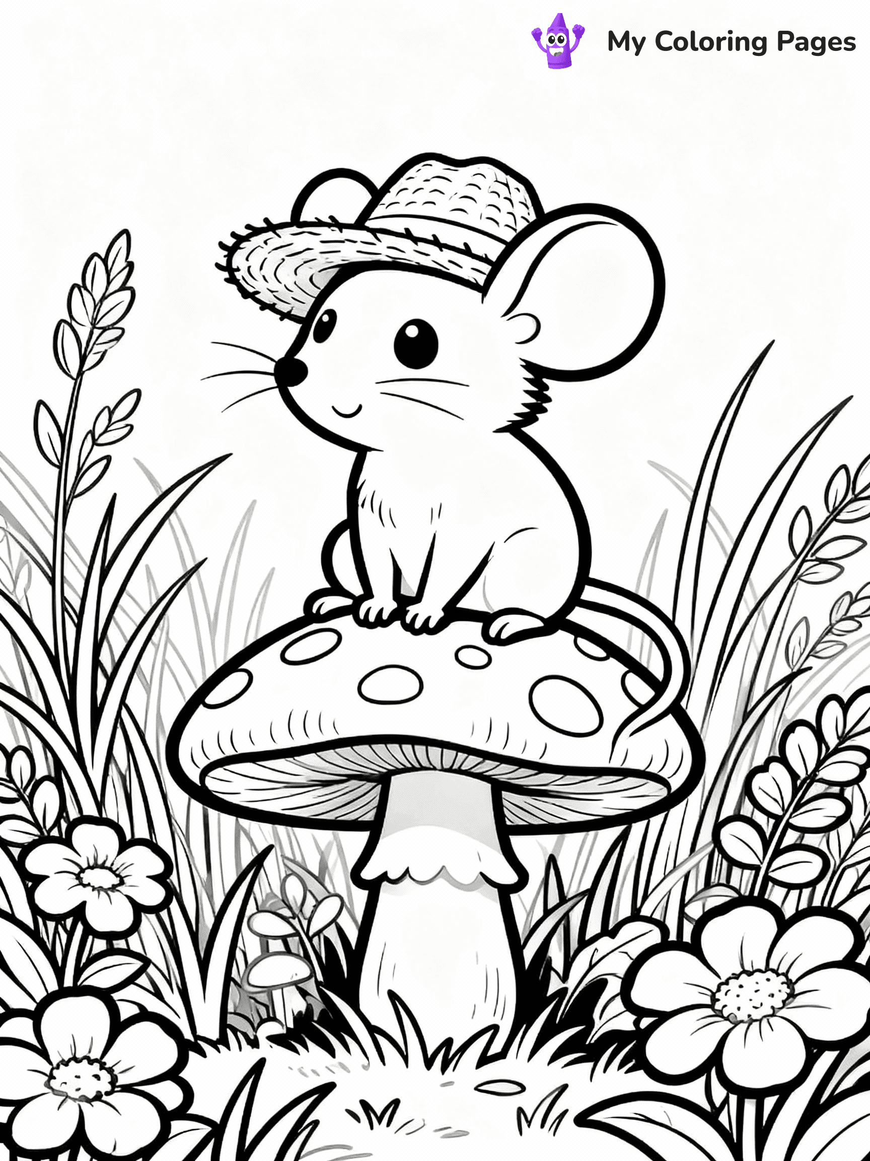 Mouse Coloring Pages - 30