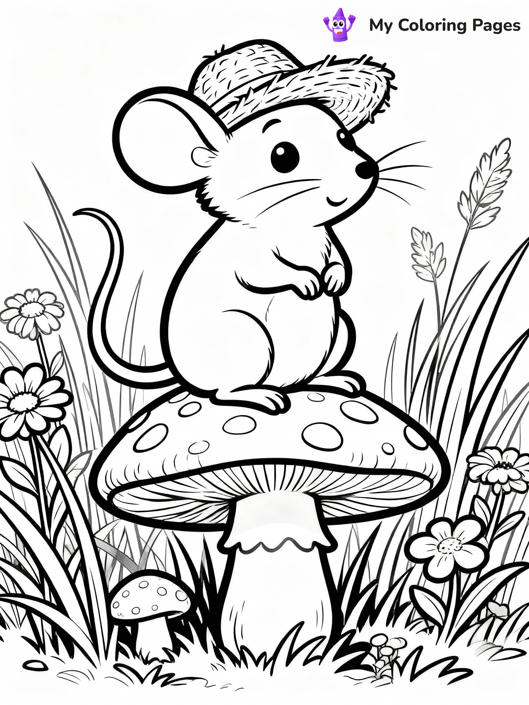 Mouse Coloring Pages - 28