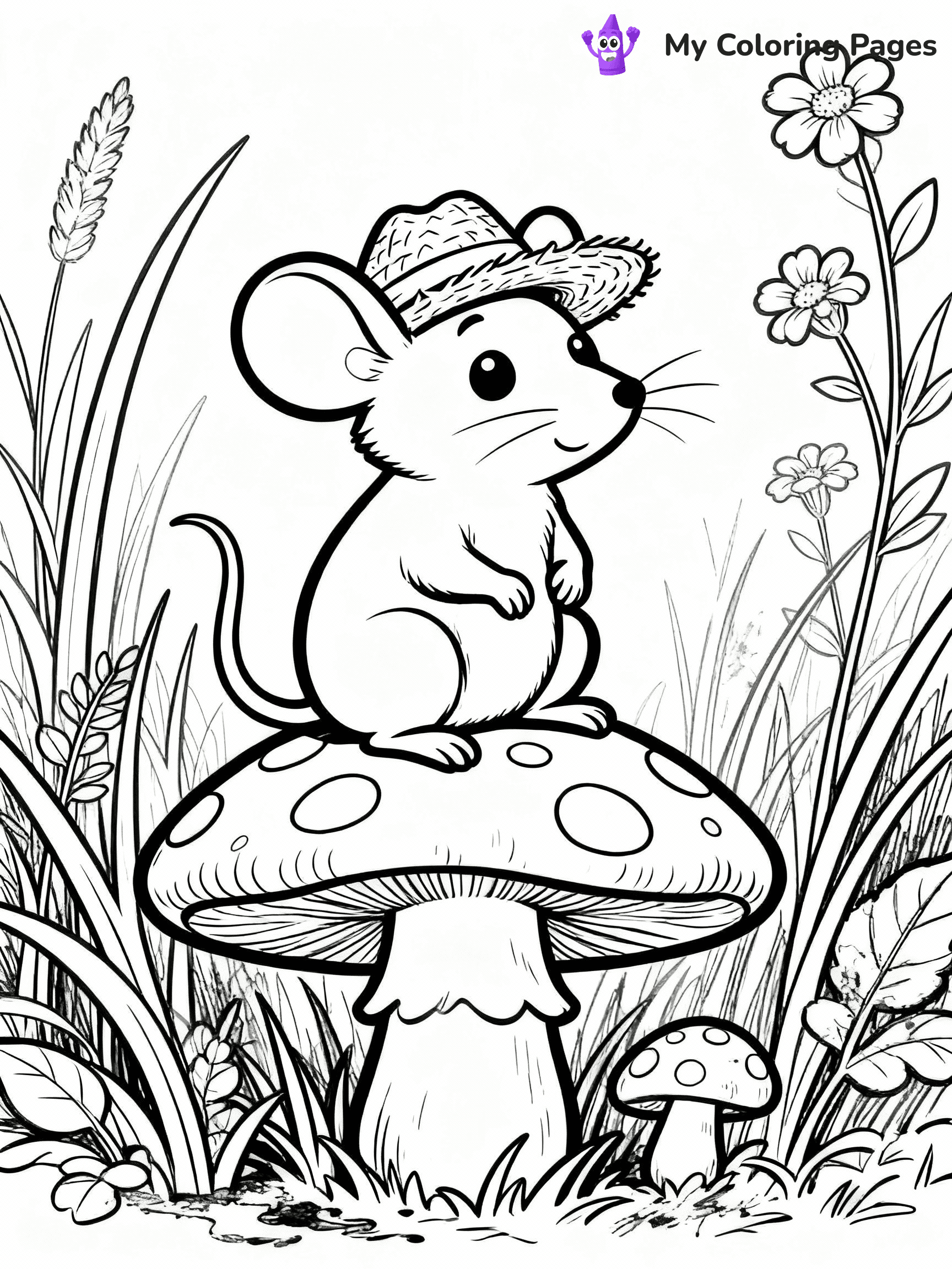 Mouse Coloring Pages - 27