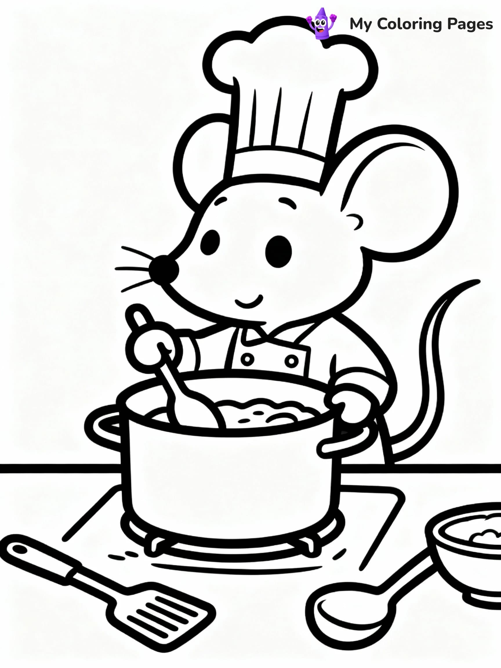 Mouse Coloring Pages - 24